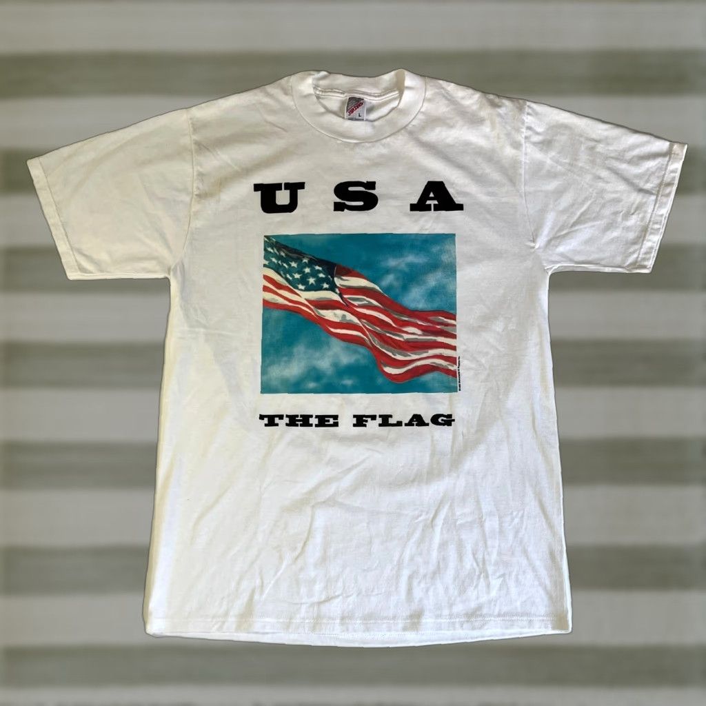 Jerzees VINTAGE Jerzees T-Shirt USA 1993 Monuments of America Graphic Tee White L Mens Size US L / EU 52-54 / 3 - 1 Thumbnail