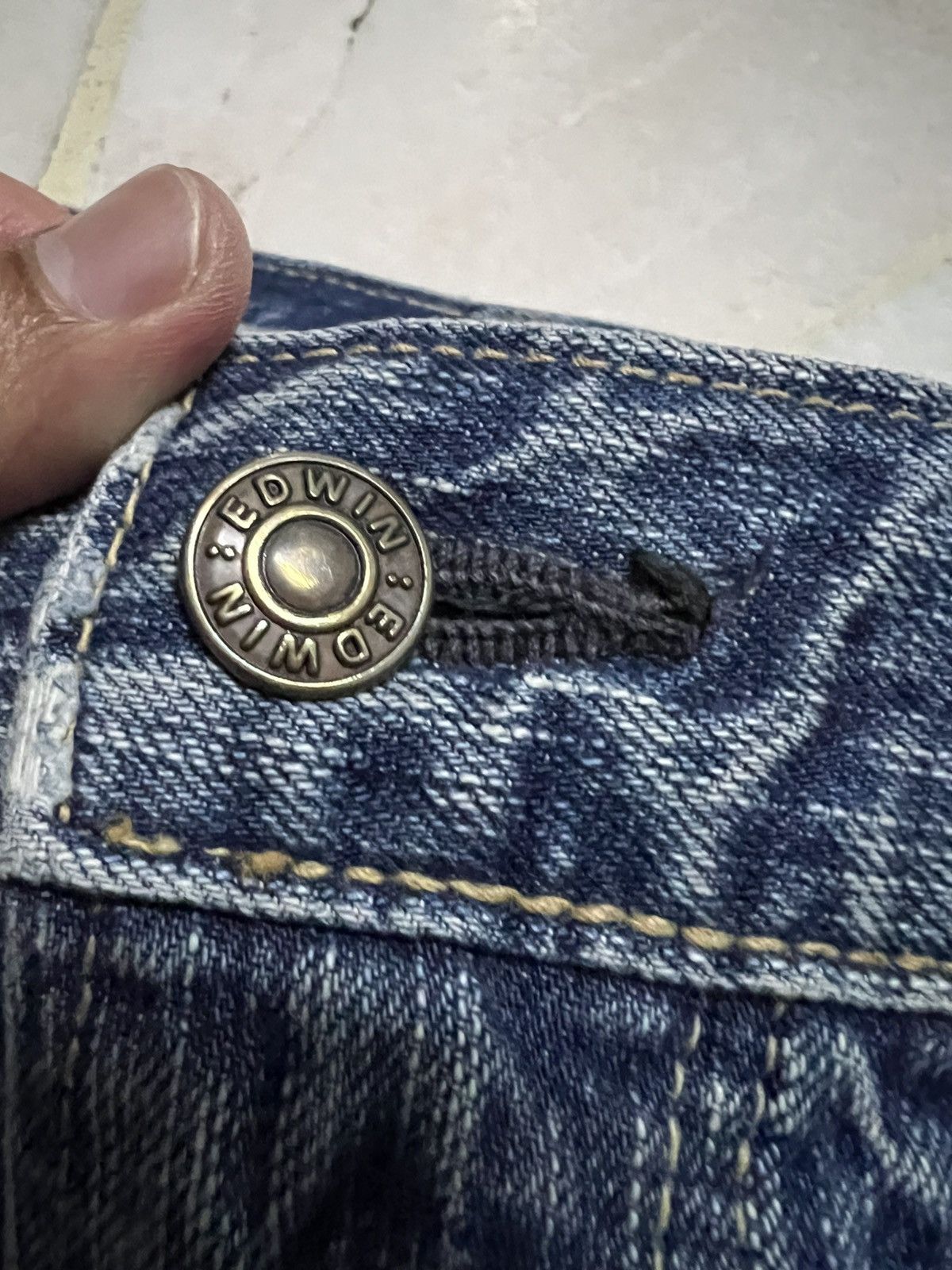 Japanese Brand 💥Rare💥Edwin 503 Honeycomb Faded Jean Very Rare Size US 34 / EU 50 - 10 Thumbnail