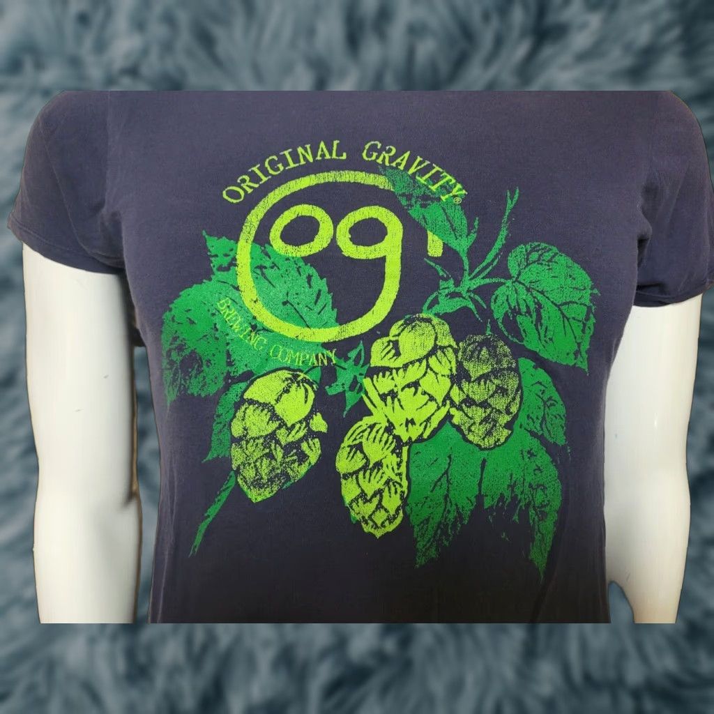 Vintage Womens T-Shirt Milan Original Gravity Brewing Beer Graphic Tee Short Sleeve Medium Blue Womens Size M / US 6-8 / IT 42-44 - 1 Thumbnail