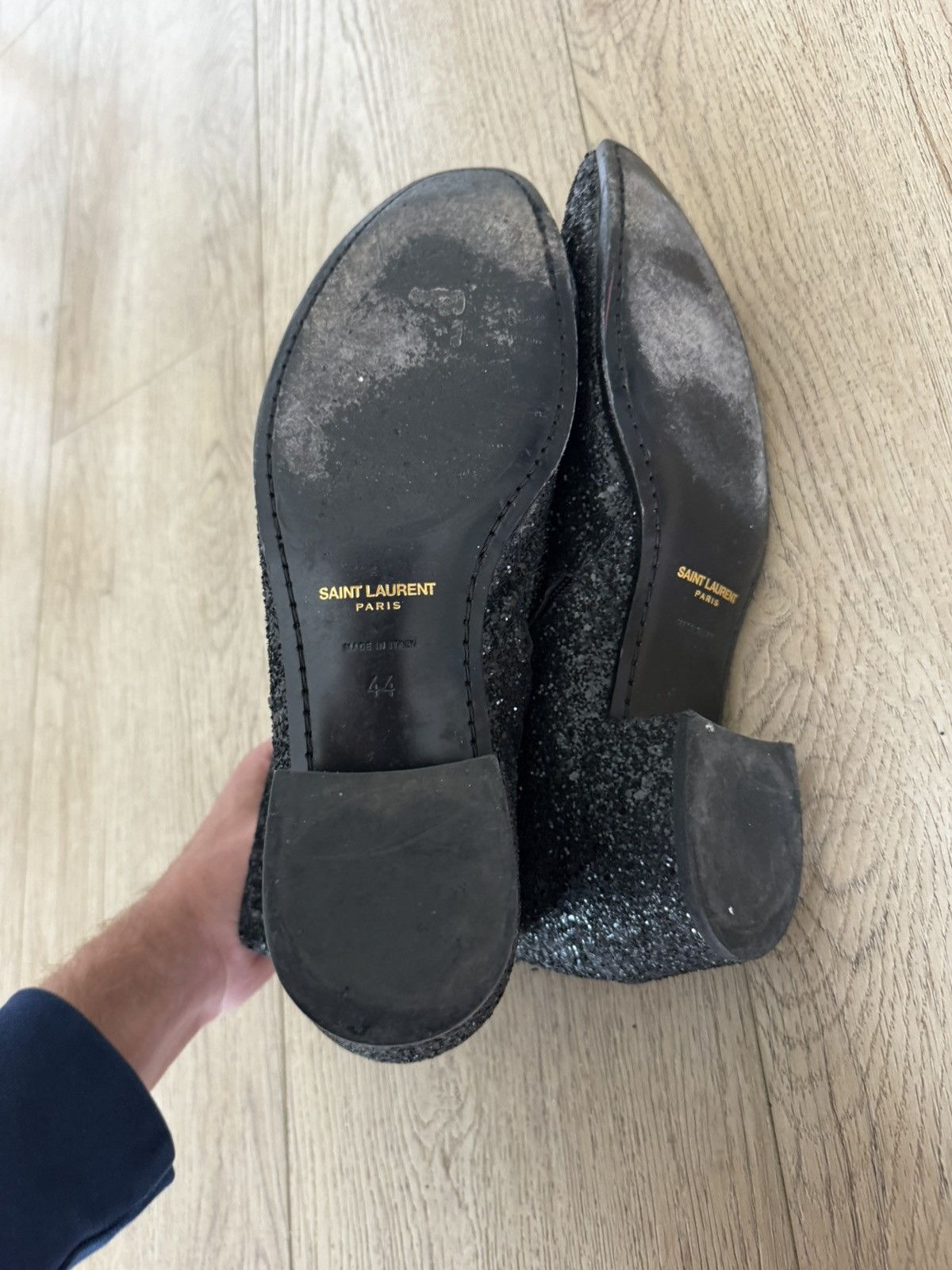 Saint Laurent Paris Caleb Glitter Boots Size US 11 / EU 44 - 7 Thumbnail