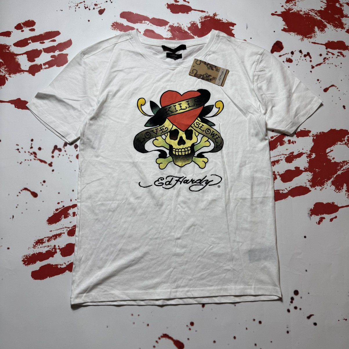 Ed Hardy vintage y2k ed hardy big logo t shirt brand new Size US L / EU 52-54 / 3 - 1 Thumbnail