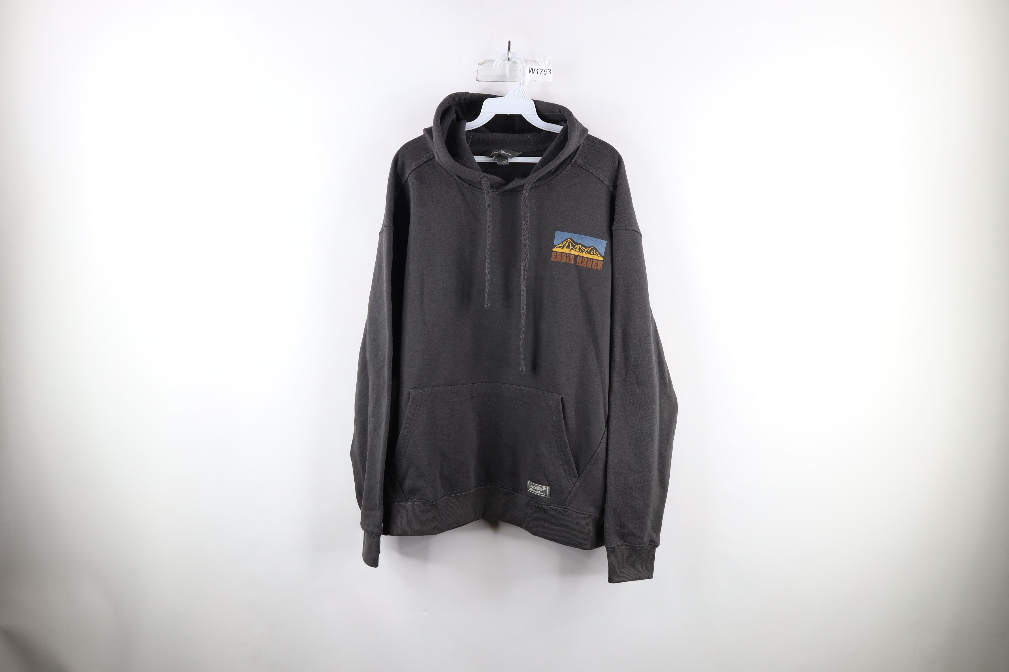 Eddie Bauer Eddie Bauer Out Mountains Hoodie Sweatshirt Charcoal Gray Size US L / EU 52-54 / 3 - 1 Thumbnail