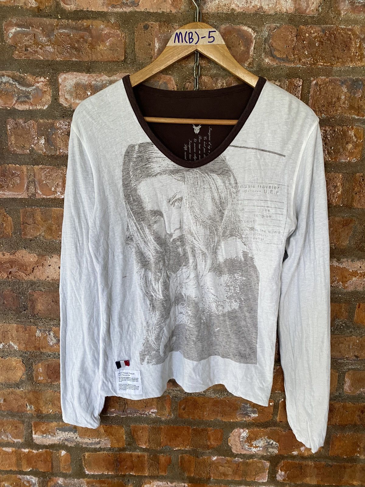 Japanese Brand 2000s Rovtski France Poem and Sex reversible shirt Size US M / EU 48-50 / 2 - 2 Thumbnail