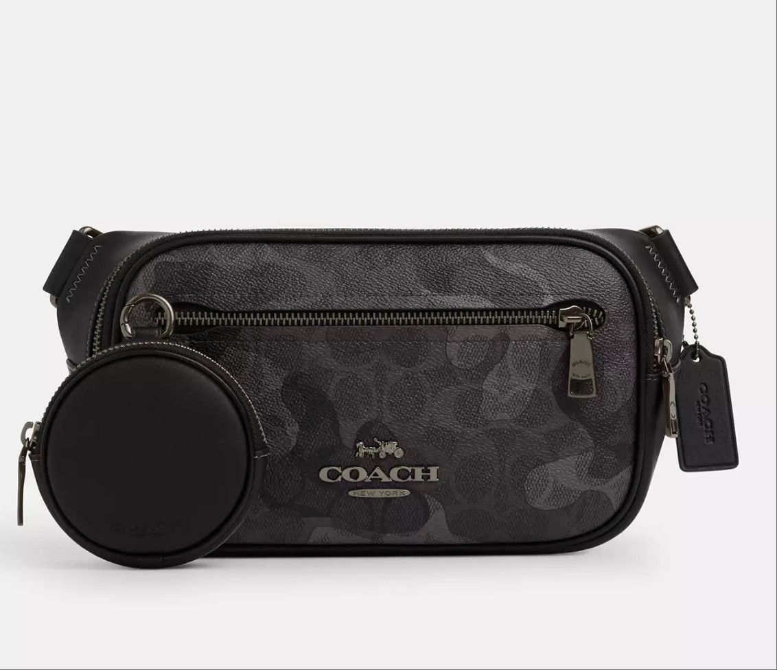 Coach Elias Belt Bag In Signature Camo Print CW314 Size ONE SIZE - 4 Thumbnail