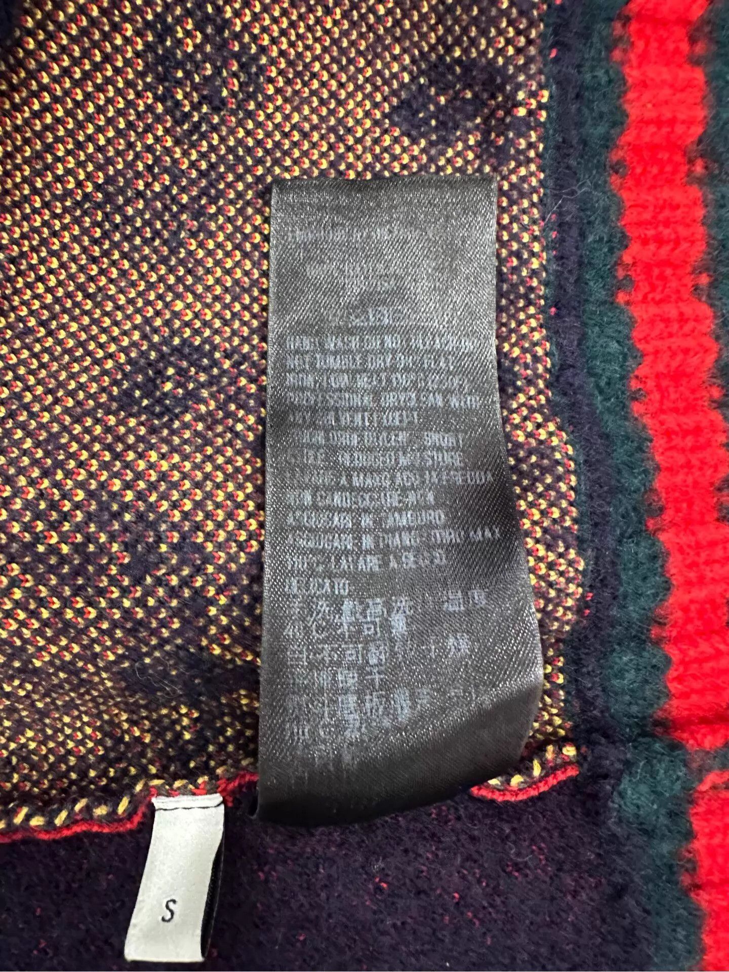 Gucci Gucci red skull logo navy wool cardigan women's S Size S / US 4 / IT 40 - 8 Thumbnail