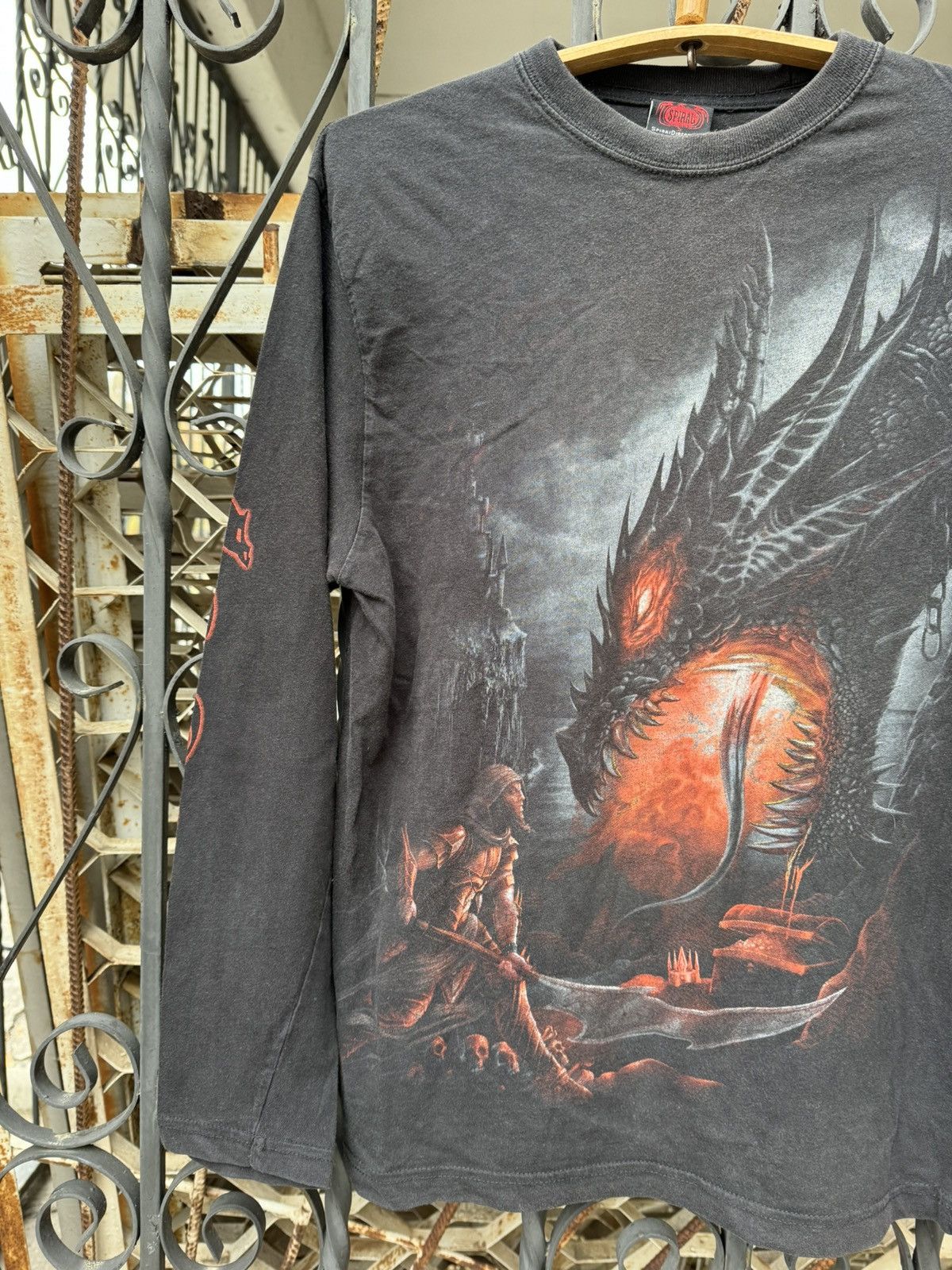 Affliction Vintage Graphic Design Crazy Dragon Long Sleeve Y2K Shirt Size US L / EU 52-54 / 3 - 8 Thumbnail