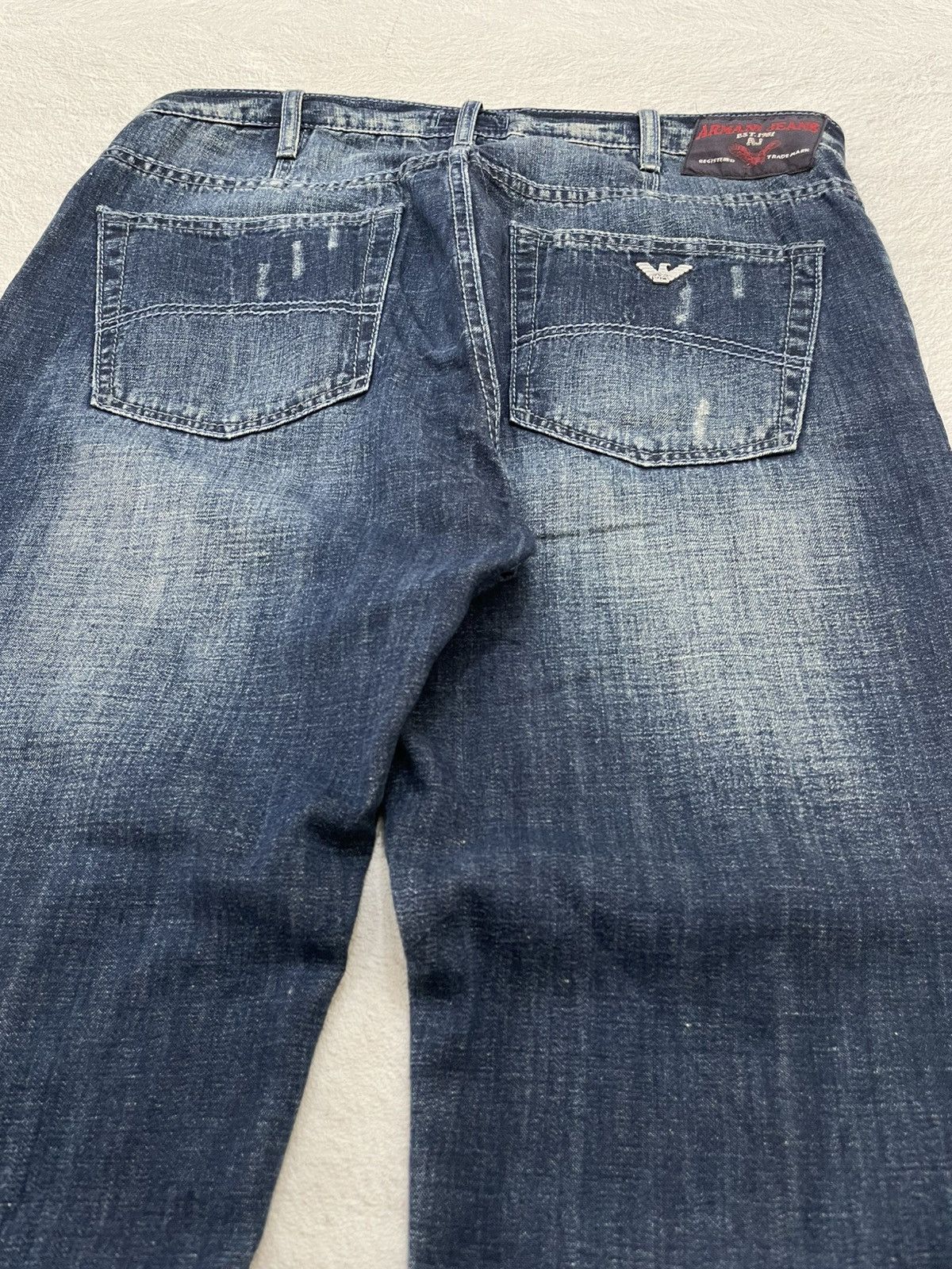 Emporio Armani 2000s Armani Denim Mudwash Button Fly Y2K Size US 33 - 8 Thumbnail