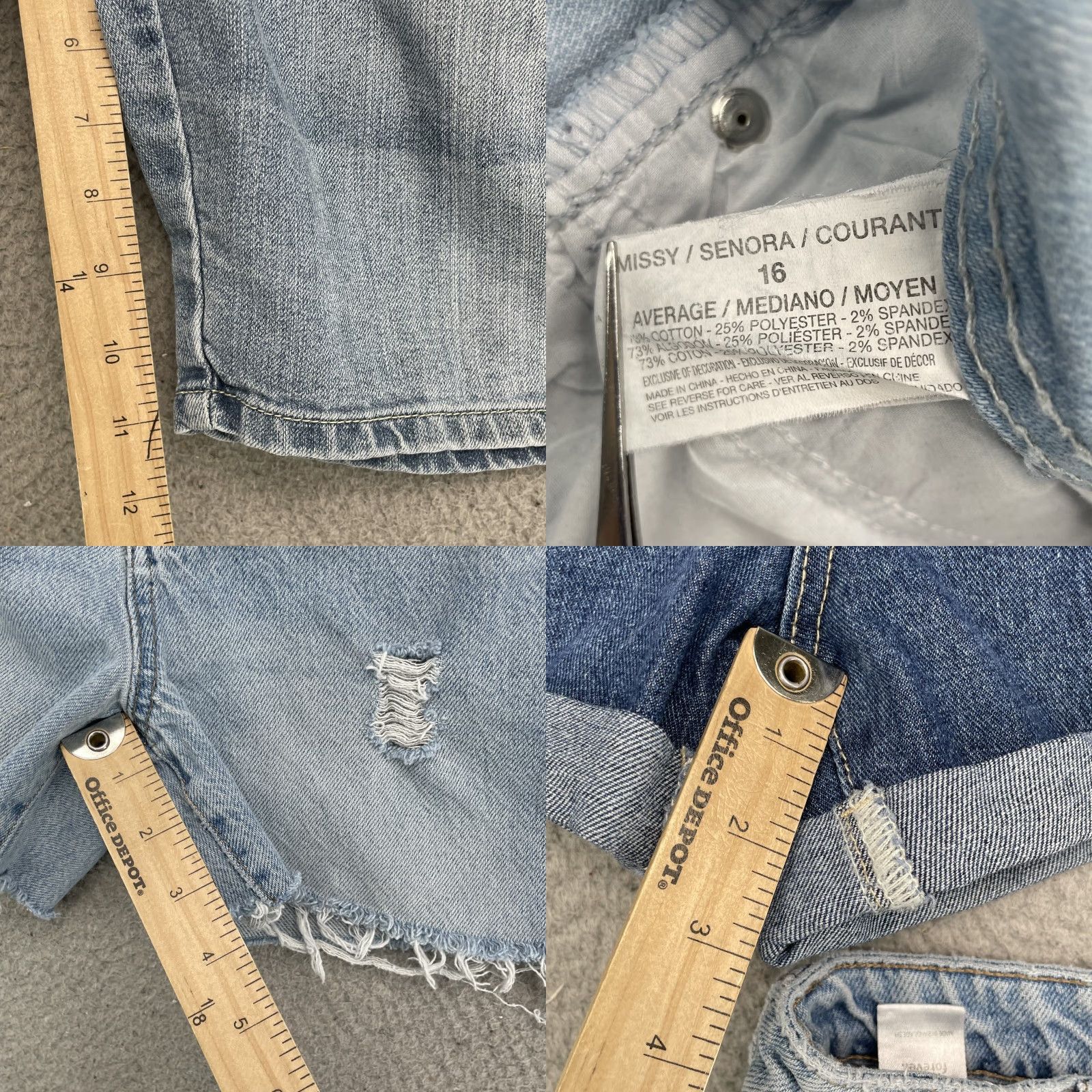 Denime Westport Denim Jean Shorts Lot 2 Women's 36 Cut Off Daisy Dukes Bermuda 90s Y2K Preppy Vintage? Size 25" / US 0 / IT 36 - 8 Thumbnail