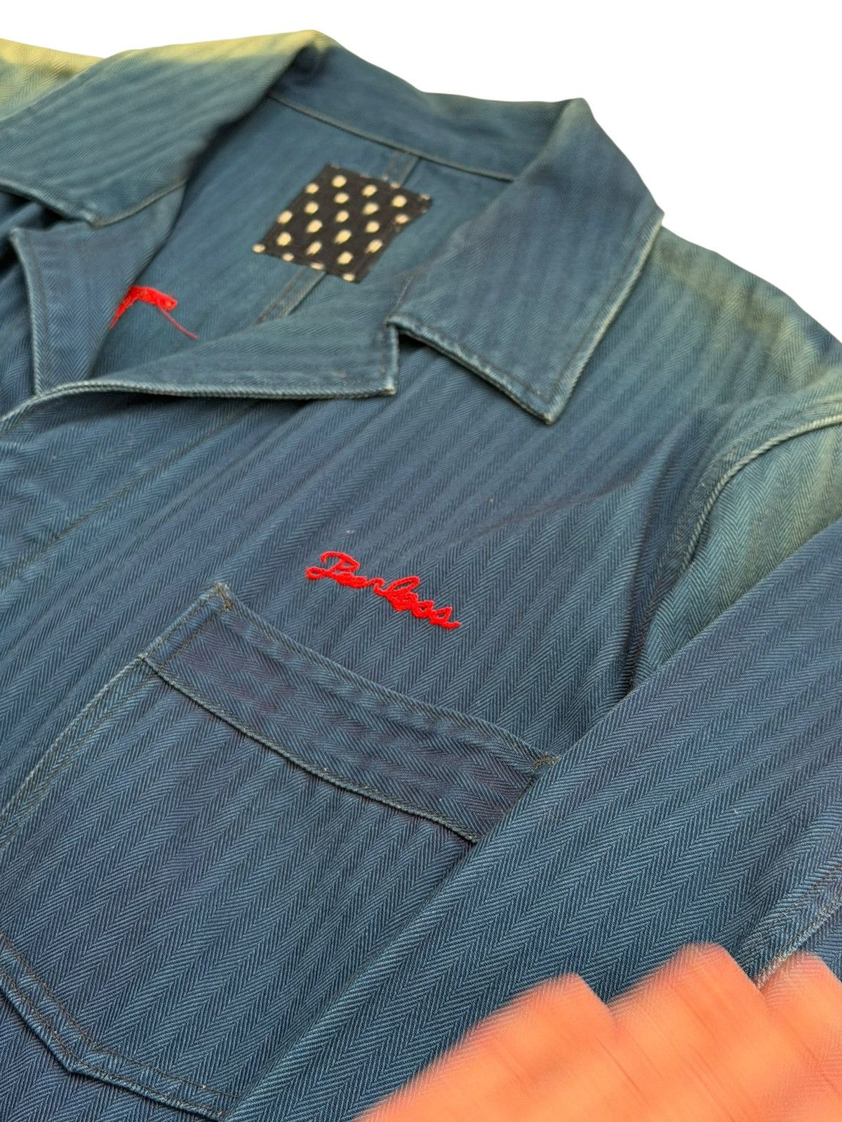 Visvim RARE sz4 ICT Motors Indigo Mechanic Coveralls Herringbone Size US 44 / EU 60 - 10 Thumbnail