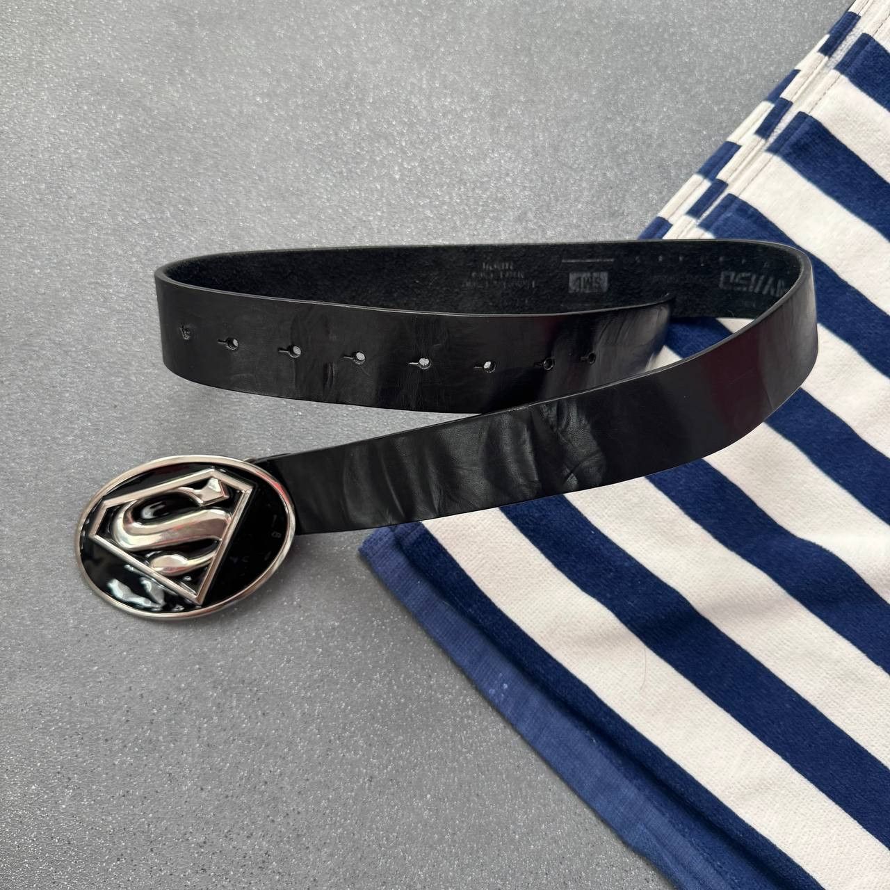 Japanese Brand × Vintage Vintage Superman Big Buckle Y2K Unisex Belt Size ONE SIZE - 4 Thumbnail