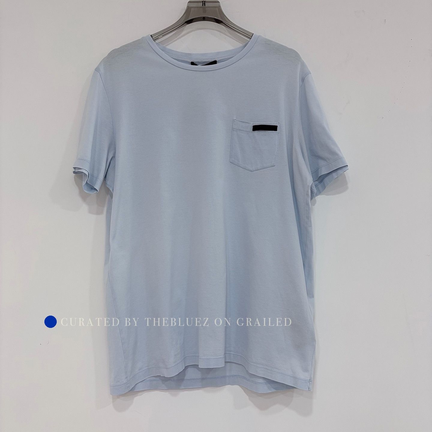 Prada Blue Pocket T-Shirt in Size M Size US M / EU 48-50 / 2 - 1 Thumbnail