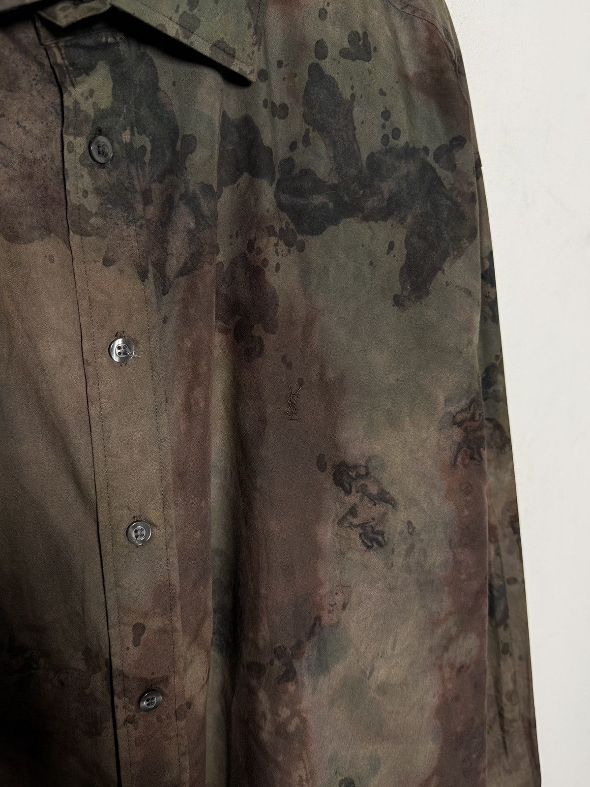 Yves Saint Laurent Vintage Yves Saint Laurent punk grunge painters shirt Size US XXL / EU 58 / 5 - 3 Thumbnail