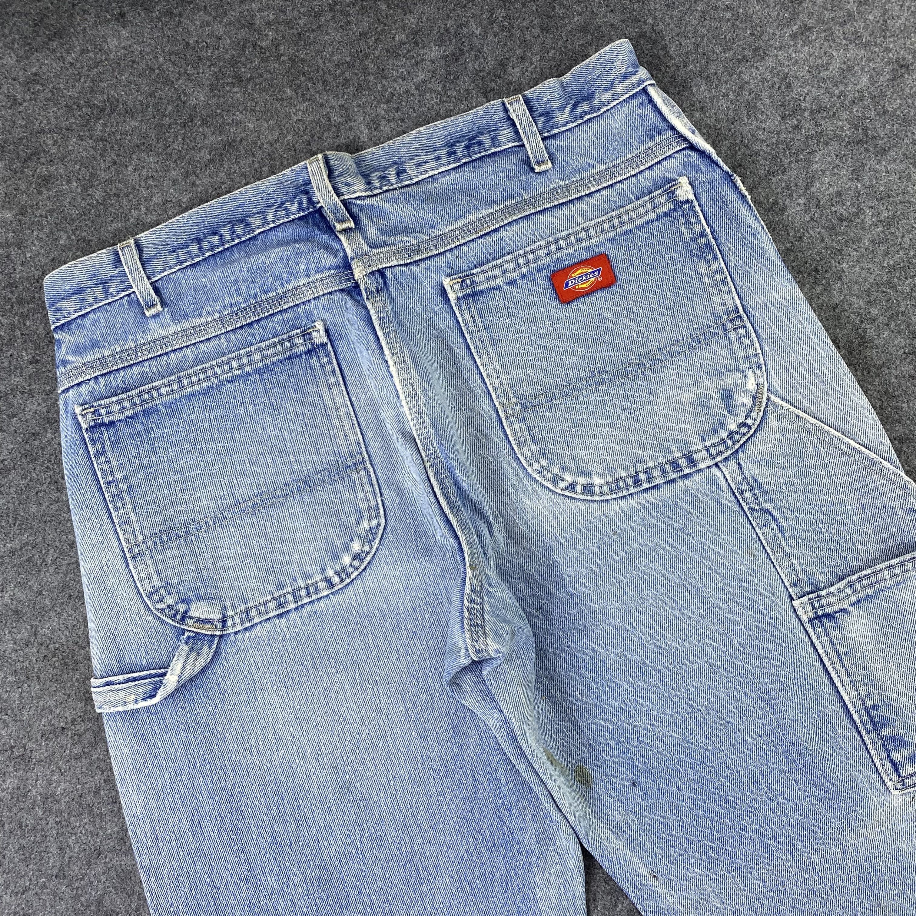 Dickies × Vintage Vintage Dickies Distres blue Wash relaxed fit jeans-J1148 Size US 36 / EU 52 - 8 Thumbnail