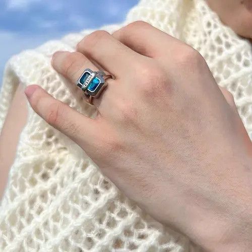 Designer × Vintage Retro punk rings Size ONE SIZE - 2 Thumbnail