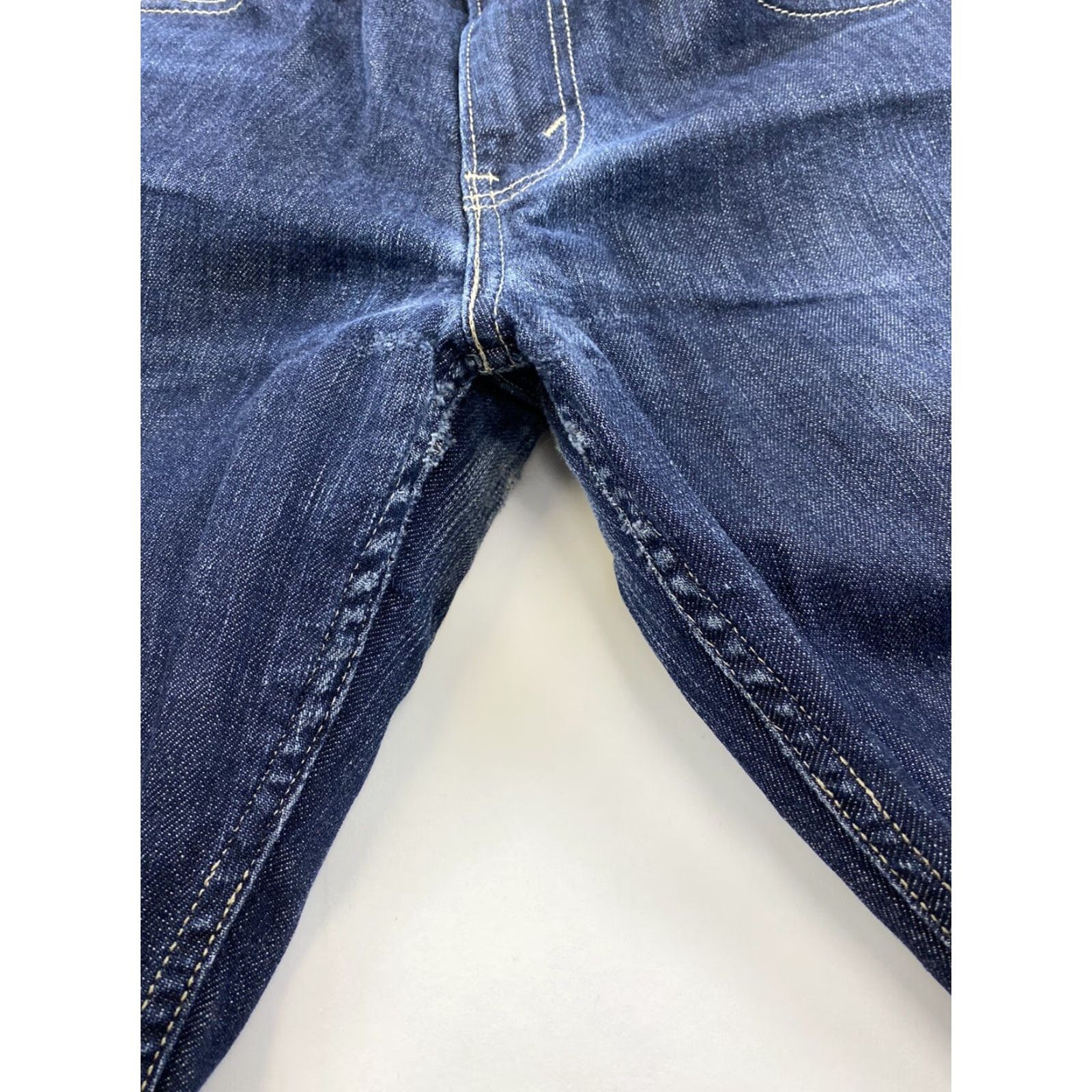 Levi's Levis 511 Jeans Mens 32x34 Dark Wash Repaired Blue Skinny 34 Inseam Regular Size 32 Mens Jeans Size US 32 / EU 48 - 4 Thumbnail