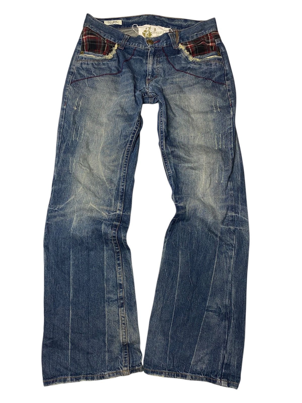 If Six Was Nine 2000's Graceful to Heaven Seawash Flared Jeans Size US 31 - 1 Thumbnail