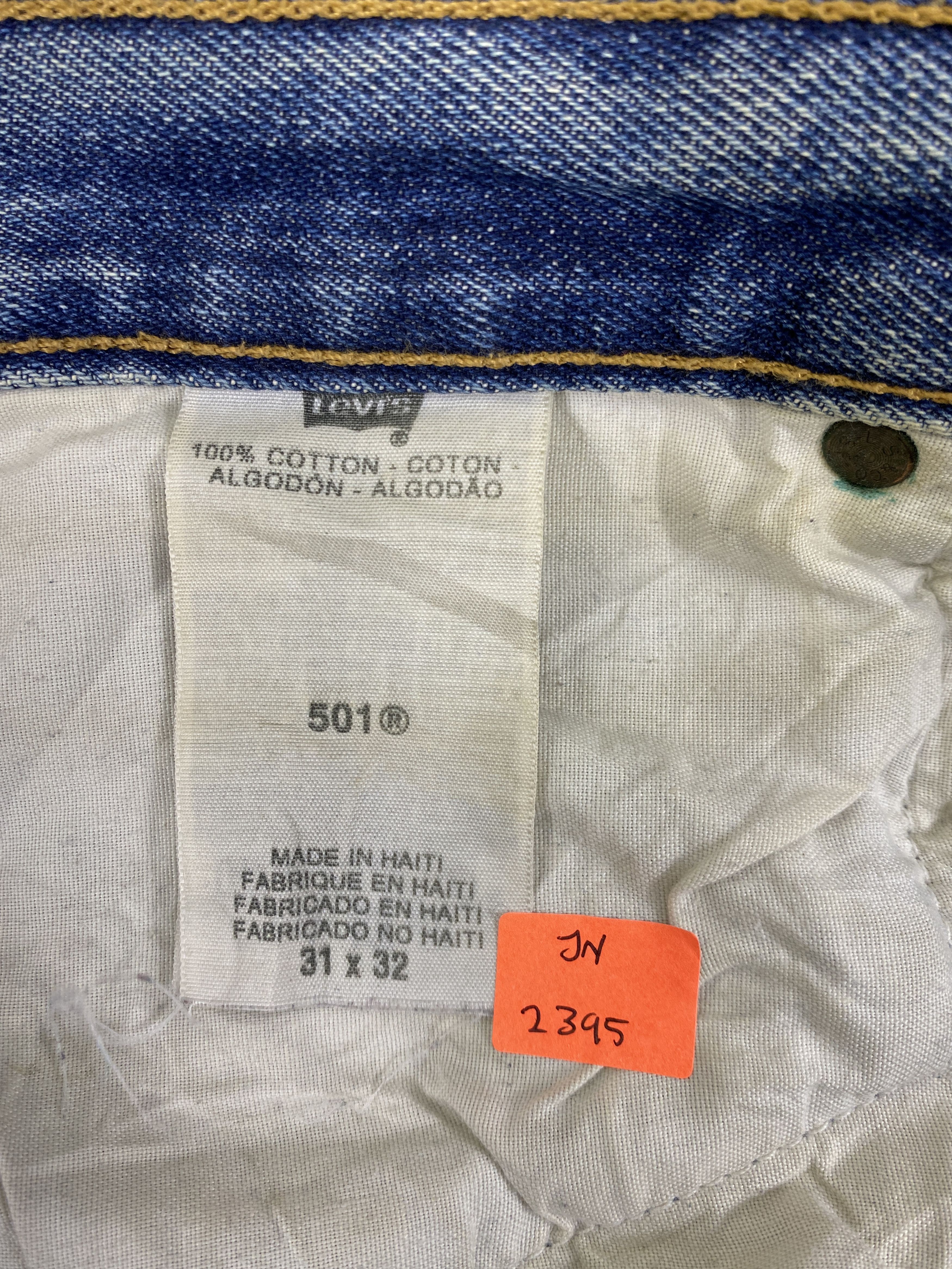 Levi's Distressed Blue Vintage Levi's 501 32x30.5 Denim JN2395 Size US 32 / EU 48 - 9 Thumbnail