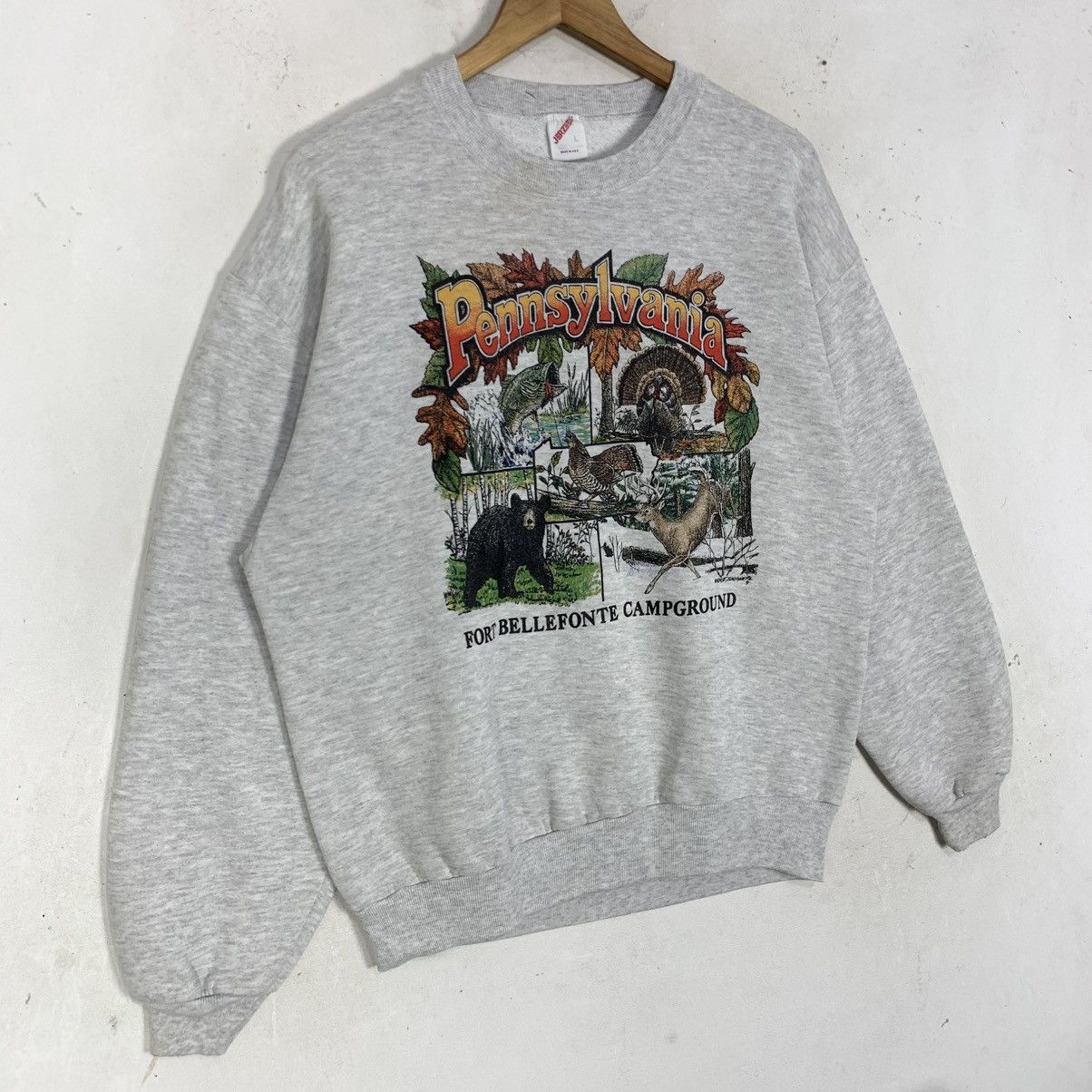 Vintage Vintage 90s Pennsylvania Animal Graphic Big Logo Sweatshirt Size US M / EU 48-50 / 2 - 2 Thumbnail