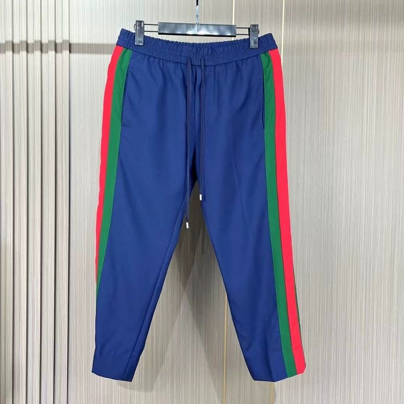 Gucci Gucci Red and green striped casual pants 2502-Nextarrow Size US 30 / EU 46 - 1 Thumbnail