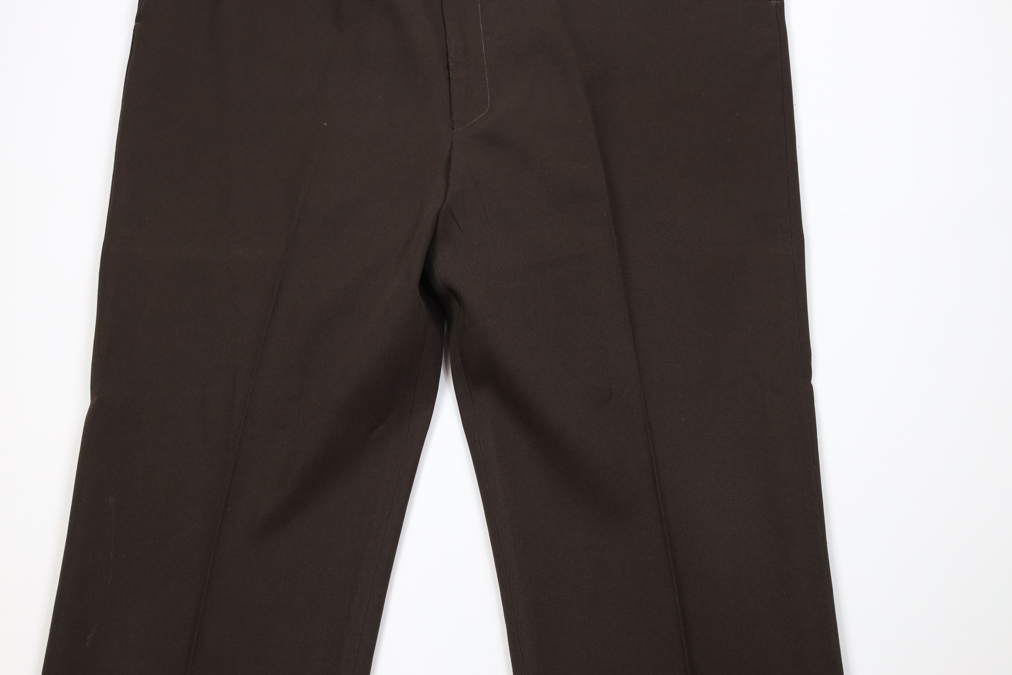 Vintage Vintage 70s Streetwear Flared Wide Leg Chino Pants Brown USA Size US 42 / EU 58 - 3 Thumbnail