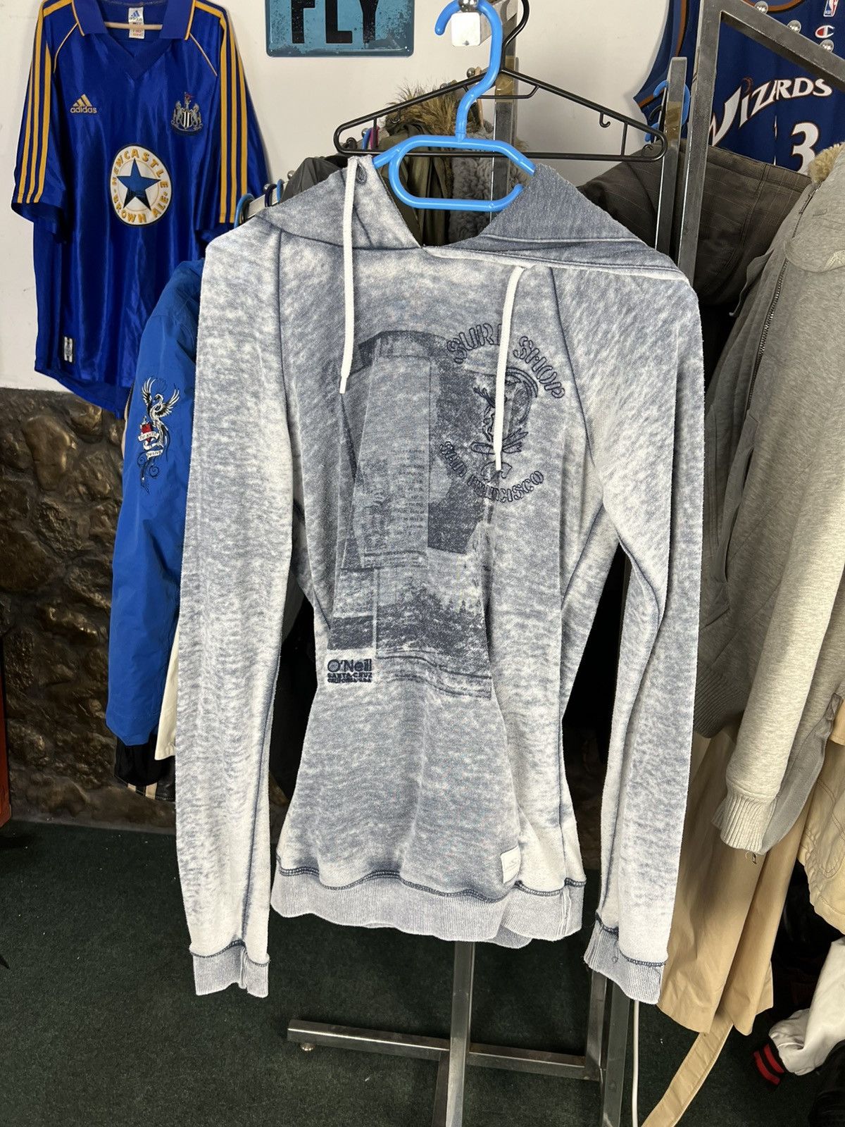 O'Neill Vintage Y2K Oneill Distressed Hoodie Embroidered Logo Size US S / EU 44-46 / 1 - 1 Thumbnail