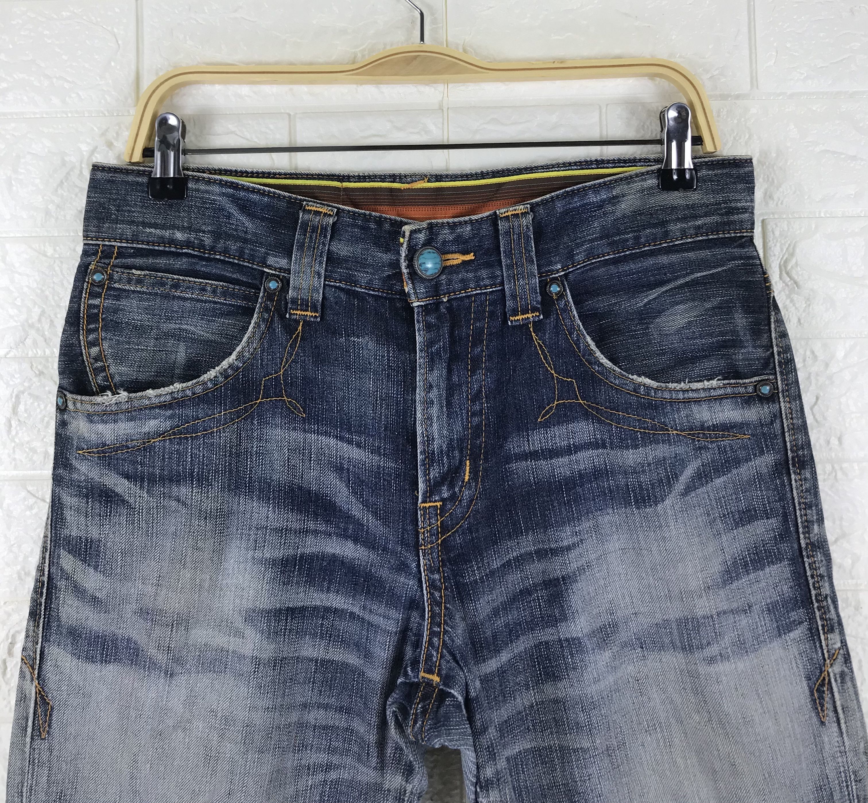Edwin Vintage Edwin 503 Blue Washed Flare Jeans Size US 31 - 2 Thumbnail