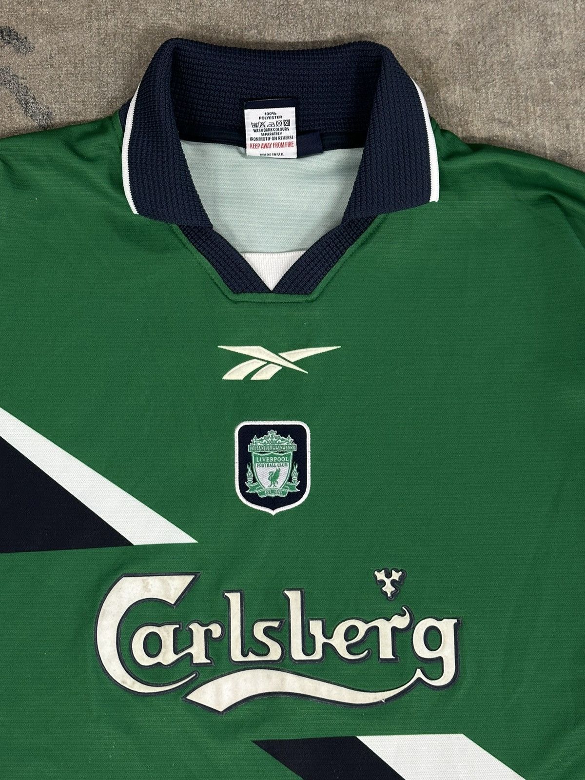 Reebok 99-00 Liverpool FC Soccer Jersey Kit Away RARE