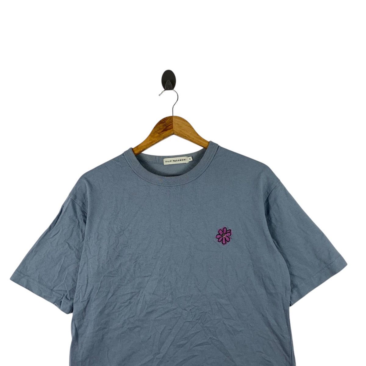 Vintage GU x FILIP PAGOWSKI Bee Flower Painting Tee Shirt Top Warsaw Size M / US 6-8 / IT 42-44 - 2 Thumbnail