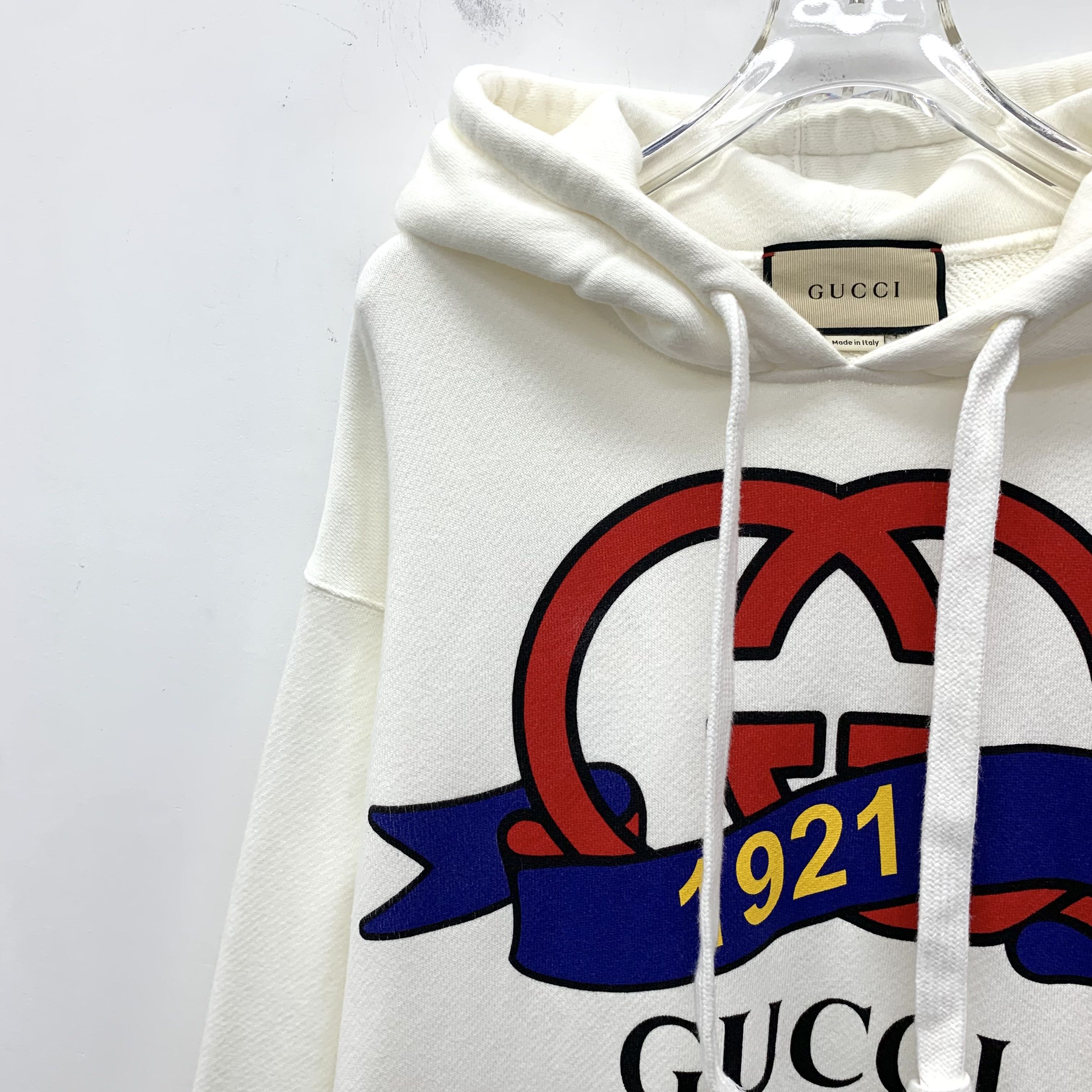 Gucci Gucci GG Logo Hoodie White (XS) Size US XS / EU 42 / 0 - 3 Thumbnail