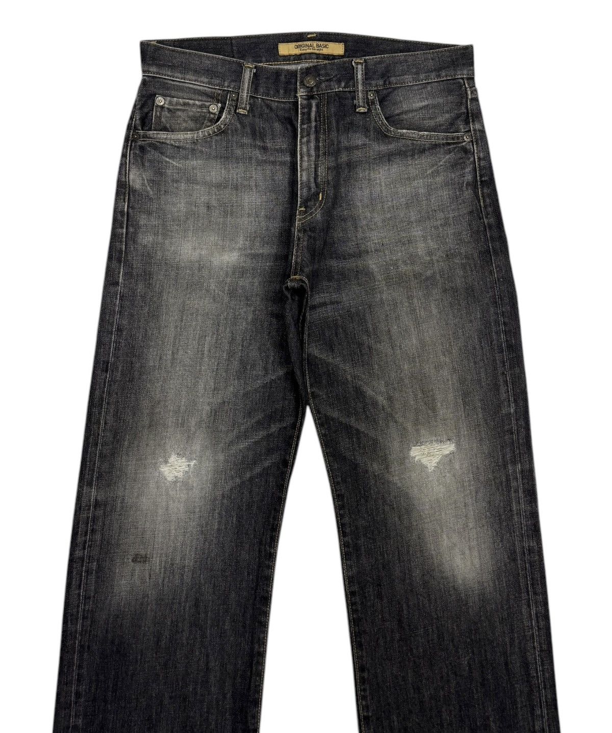 Undercover × Uniqlo Vintage Japanese Faded Black S-003 Uniqlo Distressed Denim Size US 33 - 7 Thumbnail
