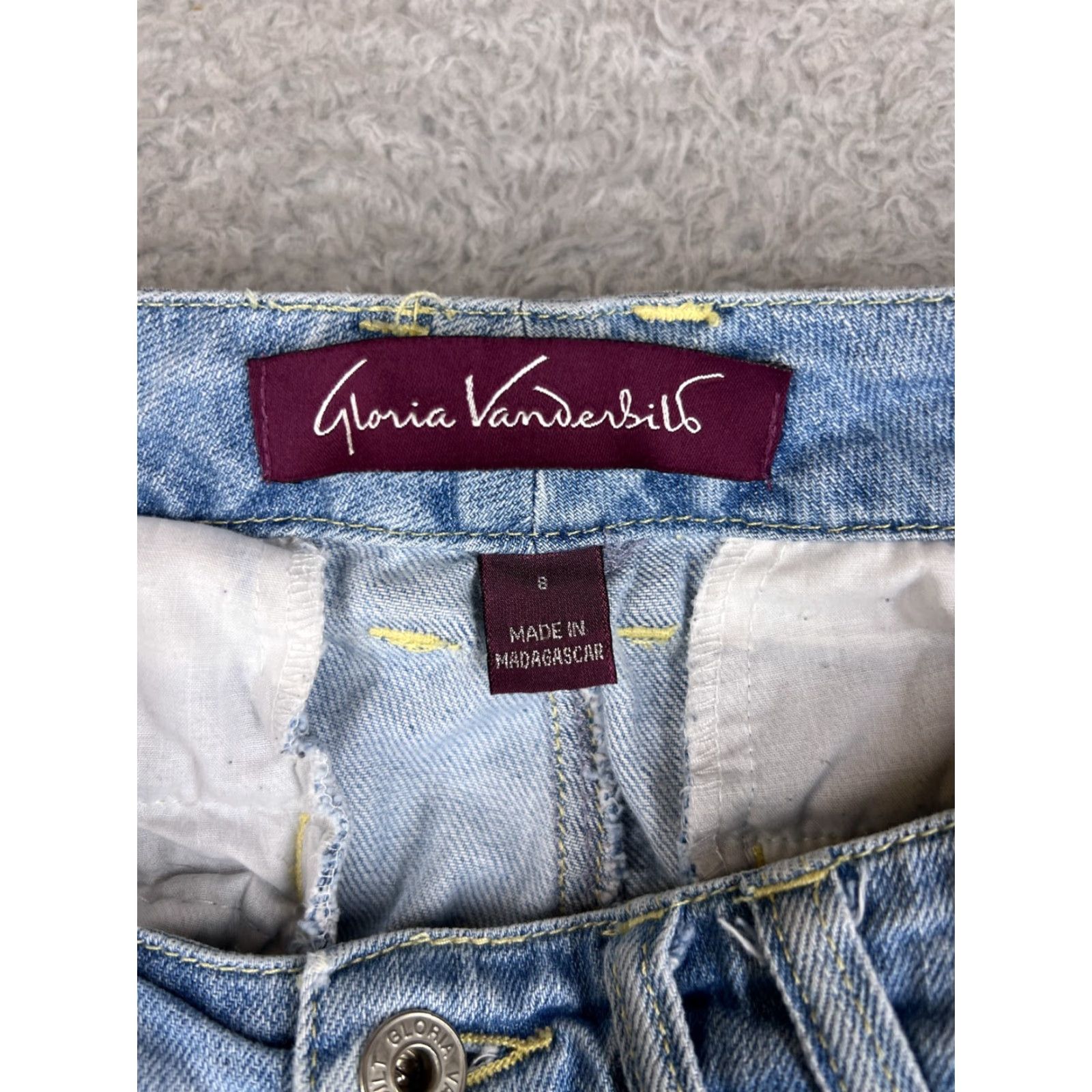 Gloria Vanderbilt Gloria Vanderbilt Capri Pants Womens 8 Blue Denim Light Wash Stretch 5-Pocket Regular Fit Size 30" / US 8 / IT 44 - 5 Thumbnail