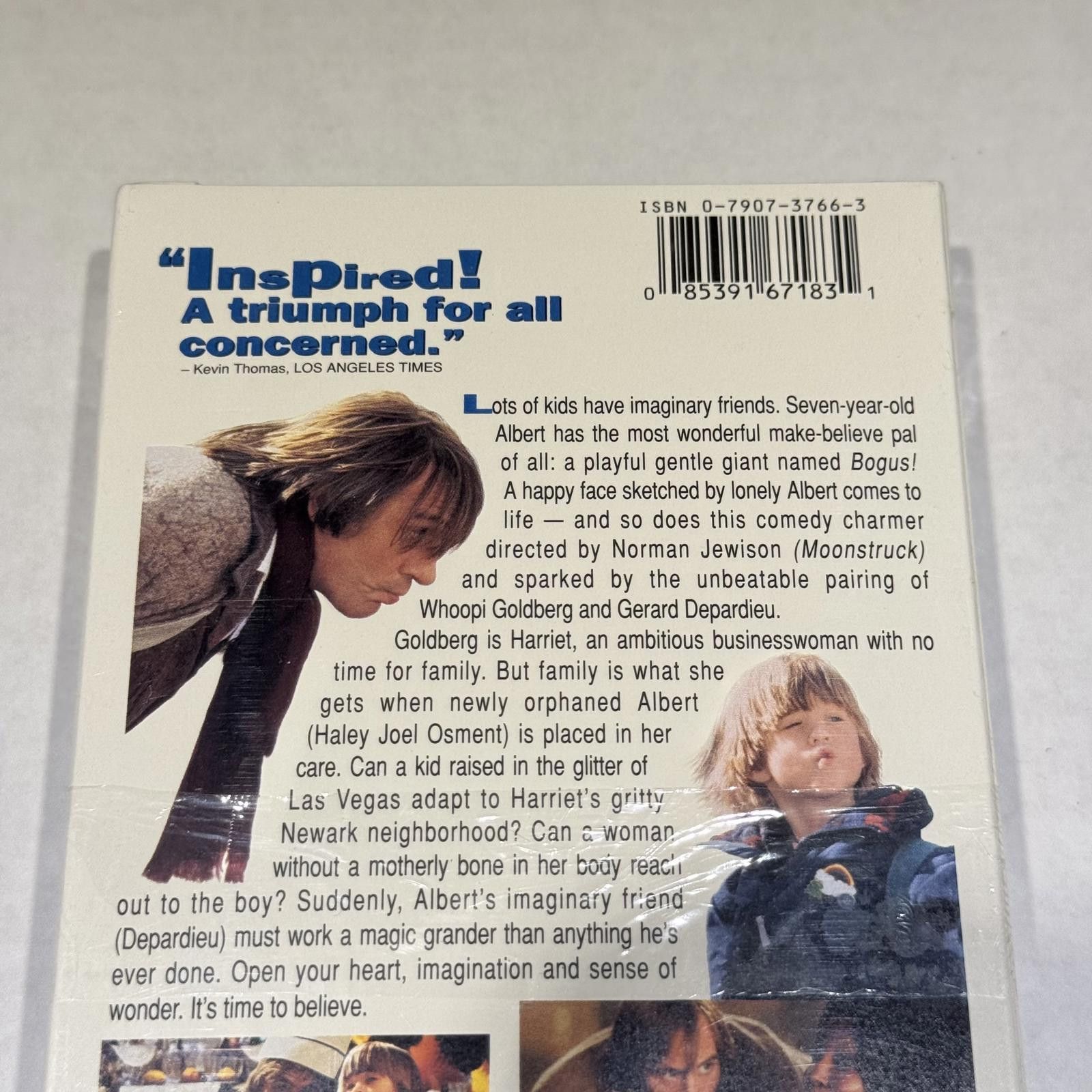 Warner Bros Bogus Whoopi & Depardieu Warner Bros VHS Sealed Rare Size ONE SIZE - 4 Thumbnail