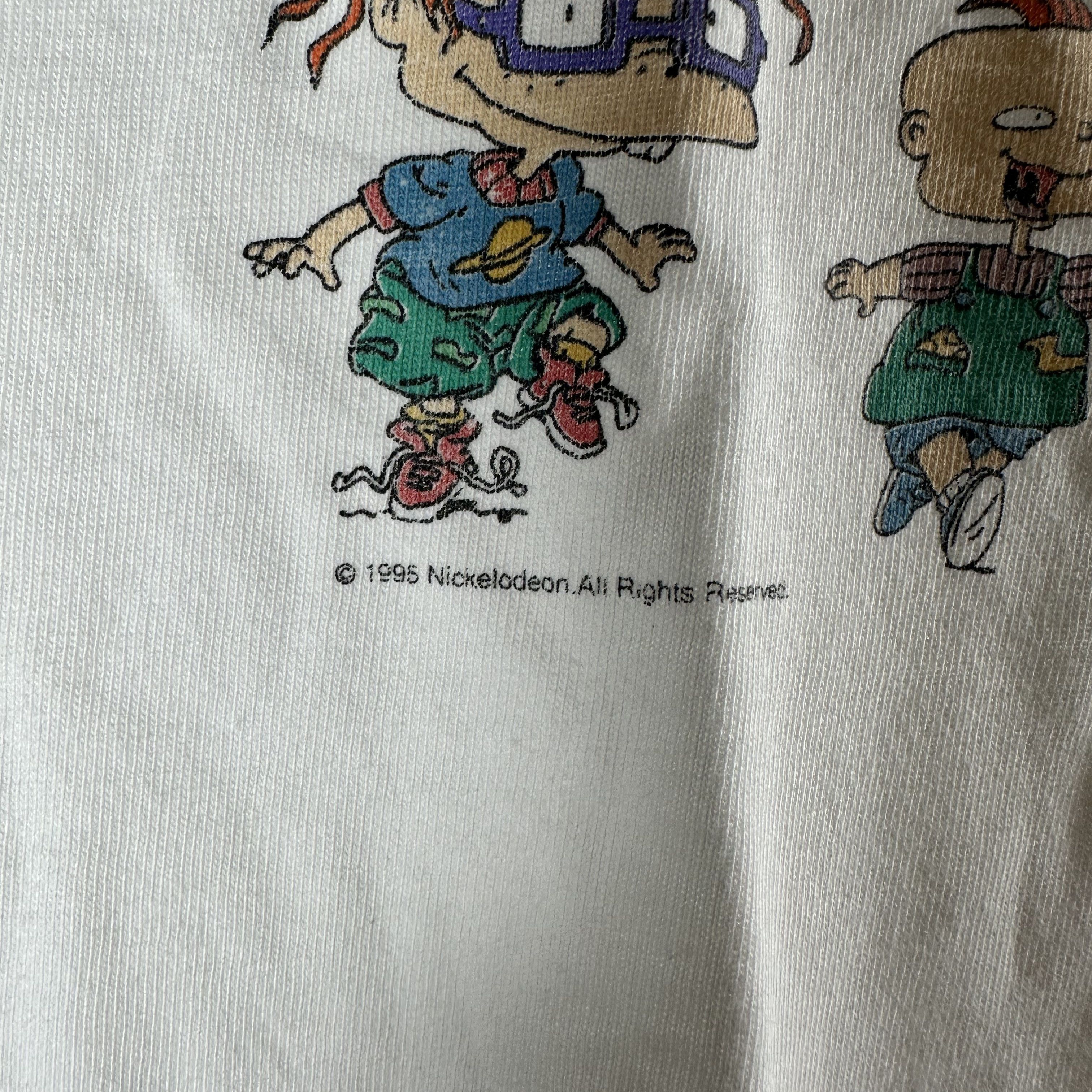 Vintage ​Vintage 1995 Rugrats Nickelodeon Cartoon Promo T-shirt Size US M / EU 48-50 / 2 - 3 Thumbnail