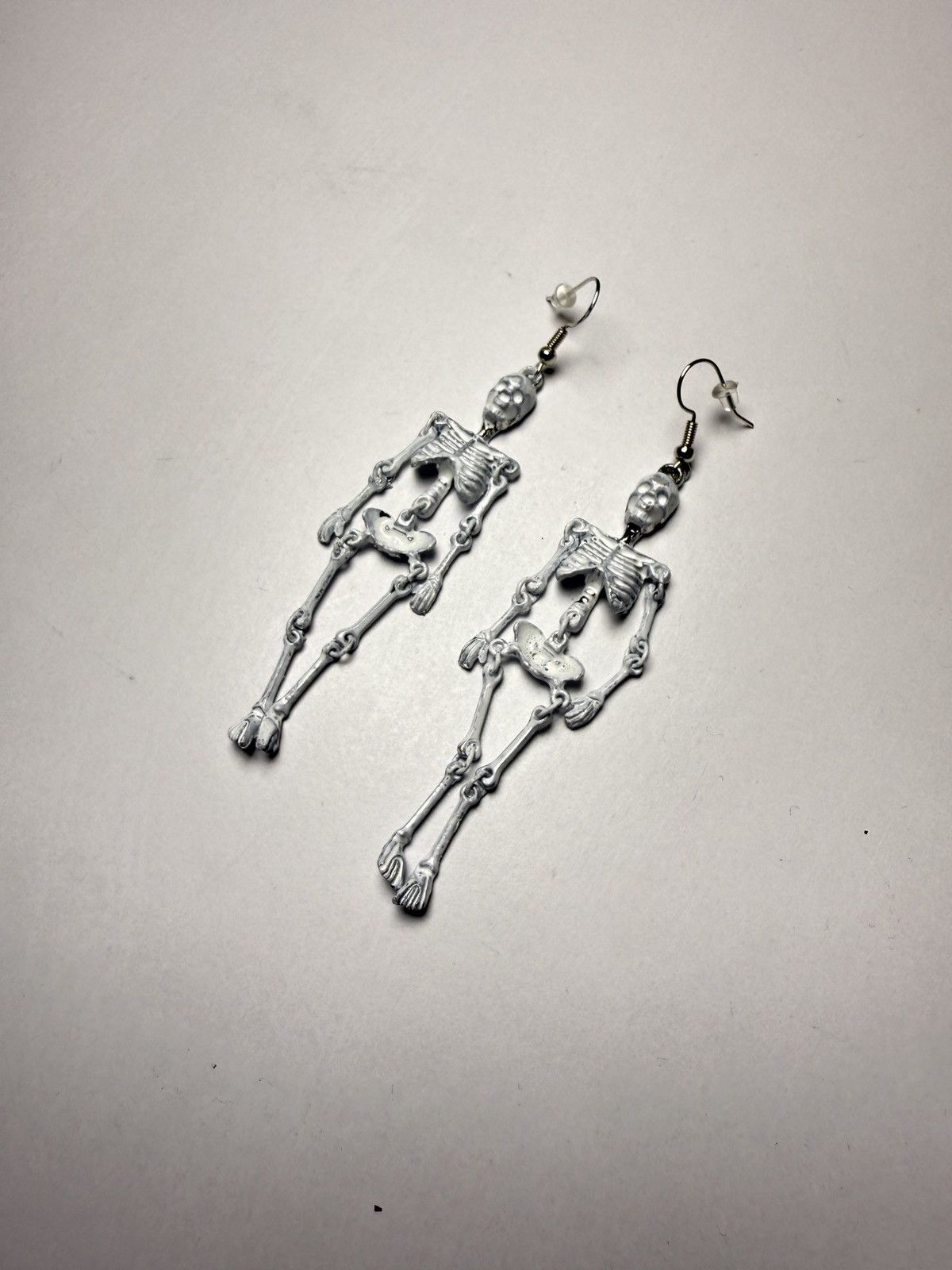 Seditionaries Hand-Painted Skeleton Earrings Margiela rick erd chrome Size ONE SIZE - 4 Thumbnail
