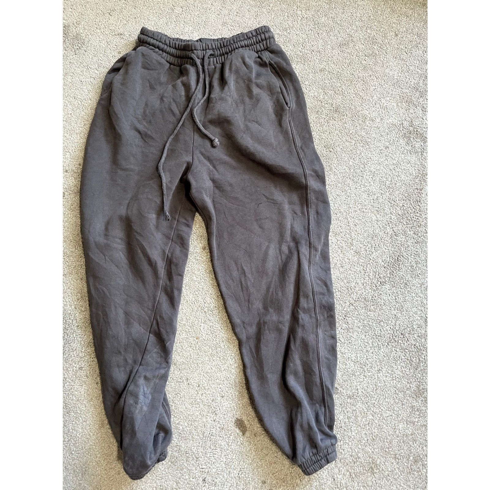 Zara Zara Sweatpants Joggers Womens Size small Elastic Stretch Wait Dark Gray Sweatpants Zara Womens Small Gray Athletic Size 28" / US 6 / IT 42 - 2 Thumbnail