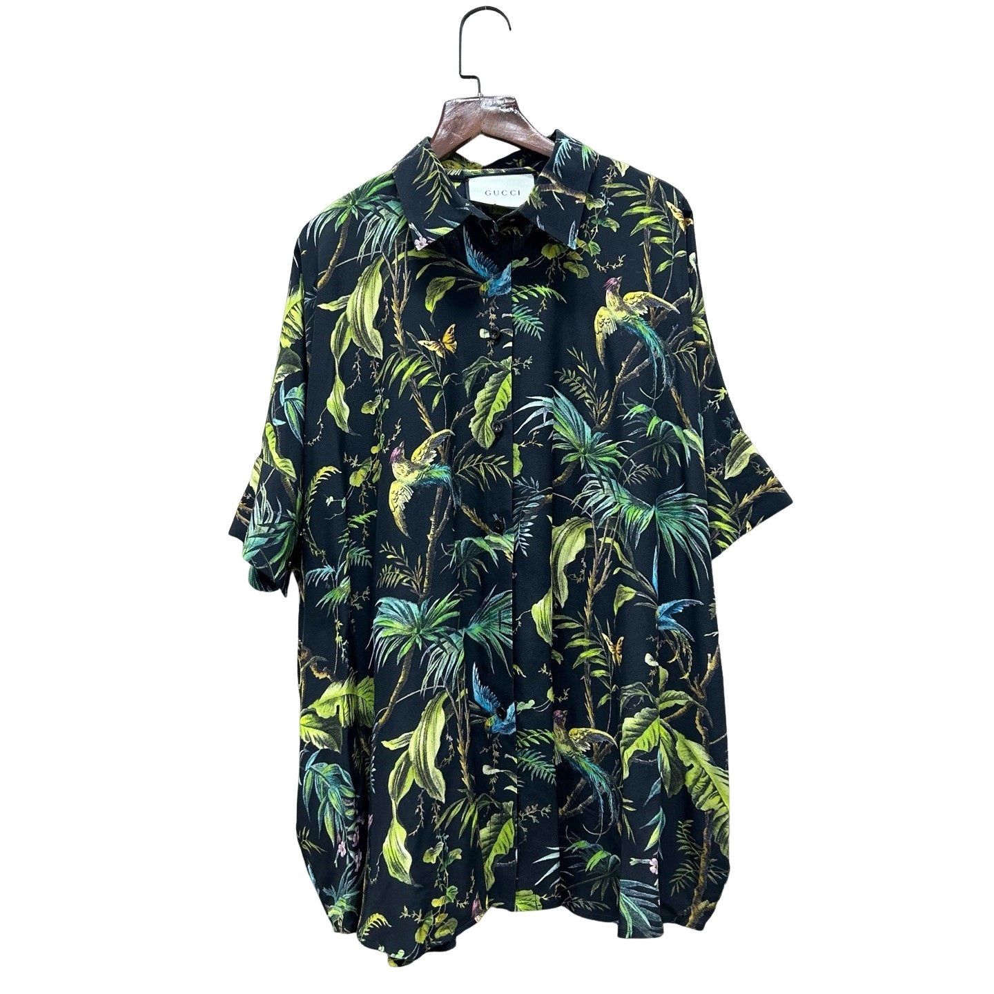 Gucci Gucci Floral Bird Silk Button Up Shirt Size XS Size US XS / EU 42 / 0 - 1 Thumbnail