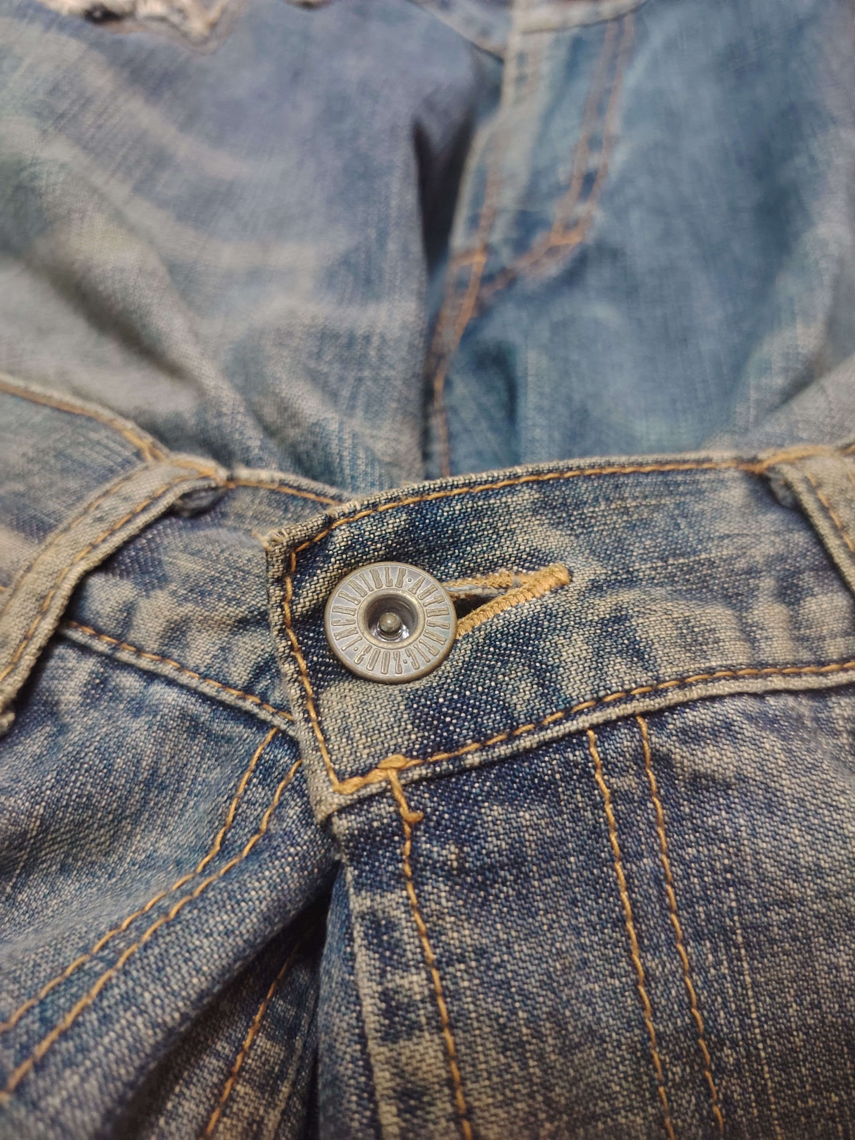 Who Decides War Rare Double Waist Japanese Incredible Distressed Baggy Style Size US 34 / EU 50 - 21 Thumbnail