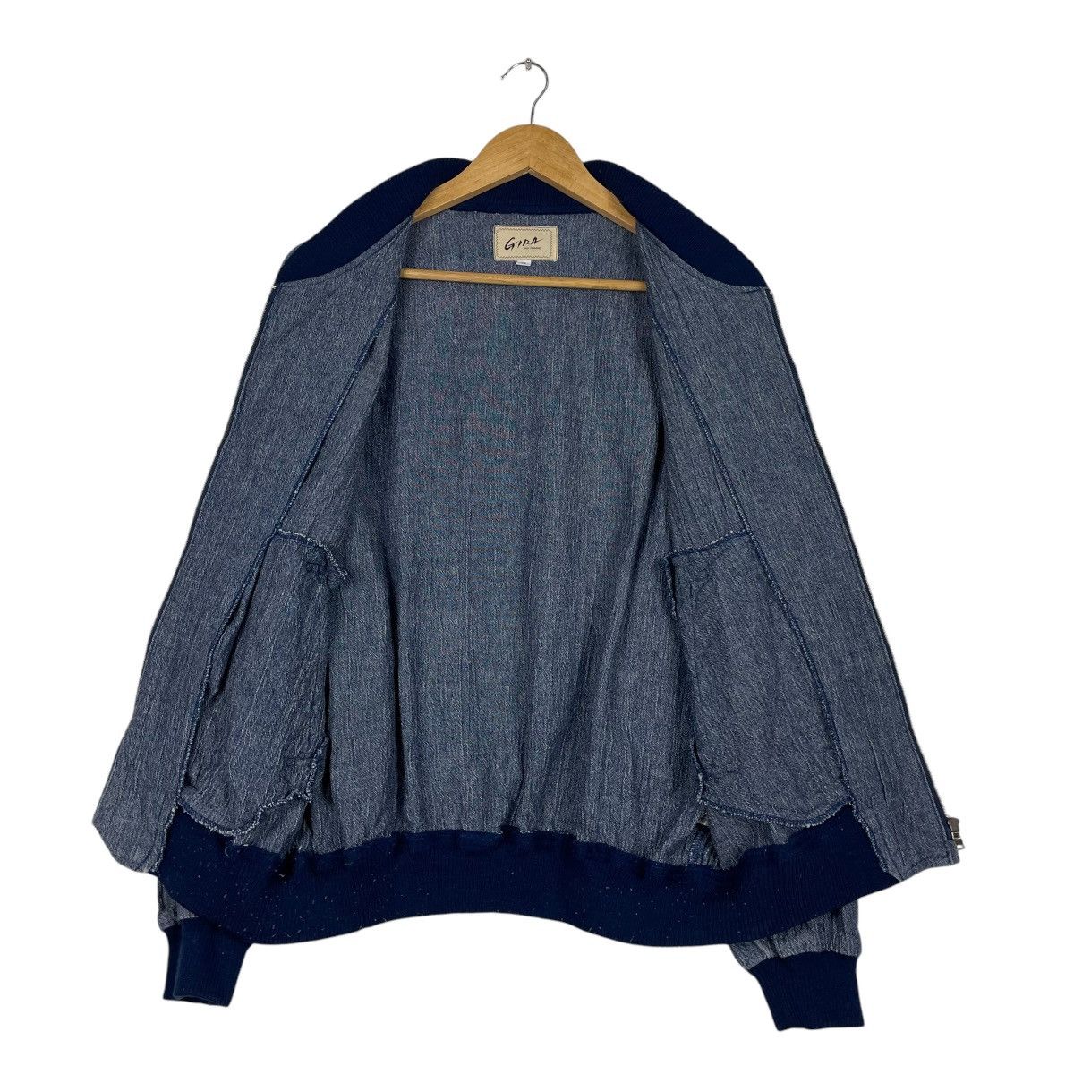 Designer × Japanese Brand × Yohji Yamamoto 💥90s GIRA POUR HOMME JAPAN LINEN BOMBER Size US M / EU 48-50 / 2 - 10 Thumbnail