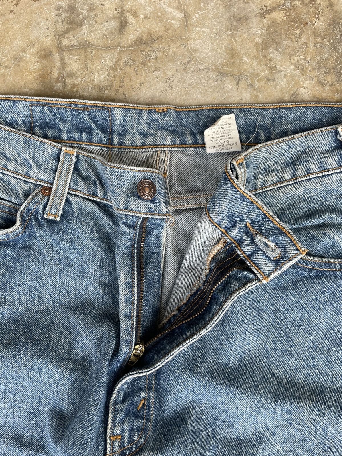 Levi's Vintage 80s Levis 550 Orange Tab Light Wash Jeans Size US 36 / EU 52 - 9 Thumbnail