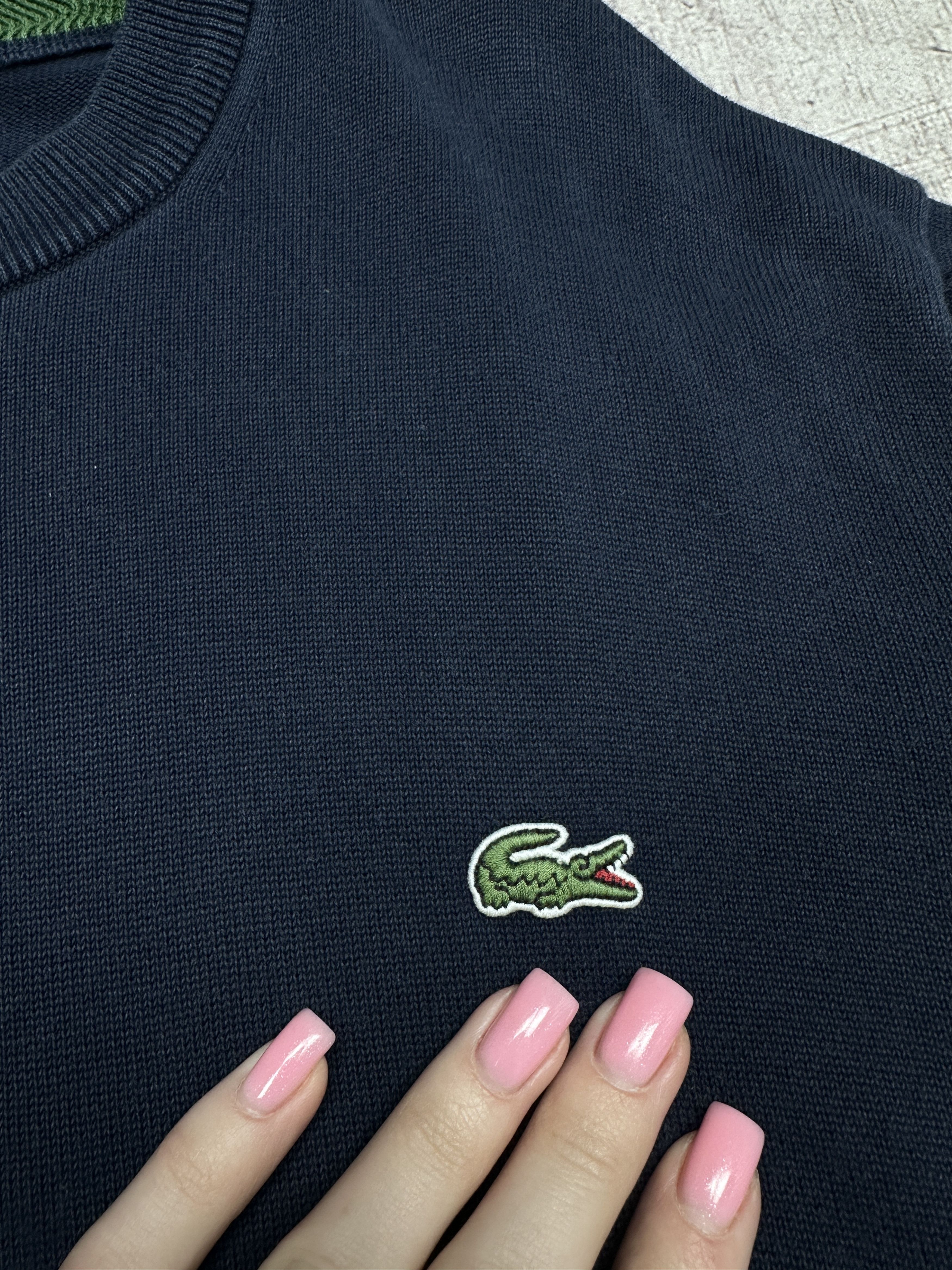 Lacoste Lacoste Vintage Mens Cotton Knit Crew Neck Sweater Size US XL / EU 56 / 4 - 3 Thumbnail