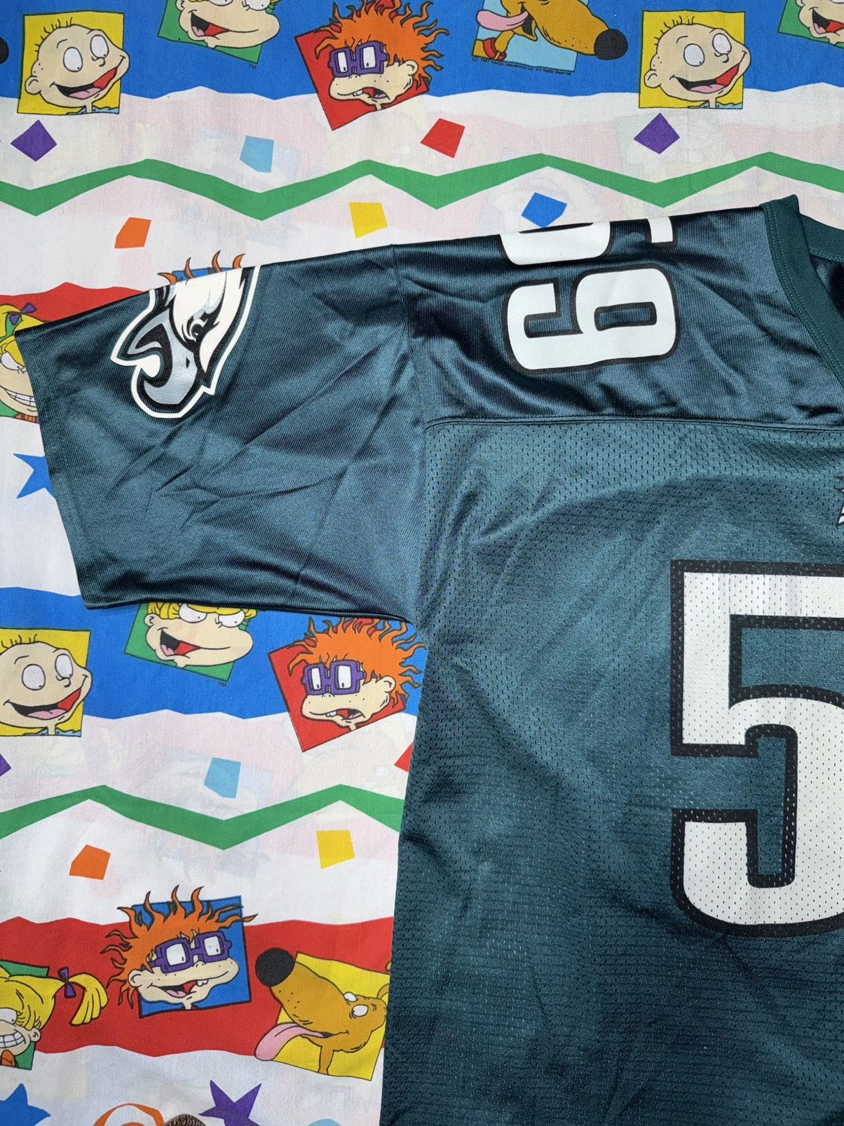 Logo Athletic VINTAGE 90's PHILADELPHIA EAGLES NFL JERSEY MIKE MAMULA Size US XXL / EU 58 / 5 - 3 Thumbnail