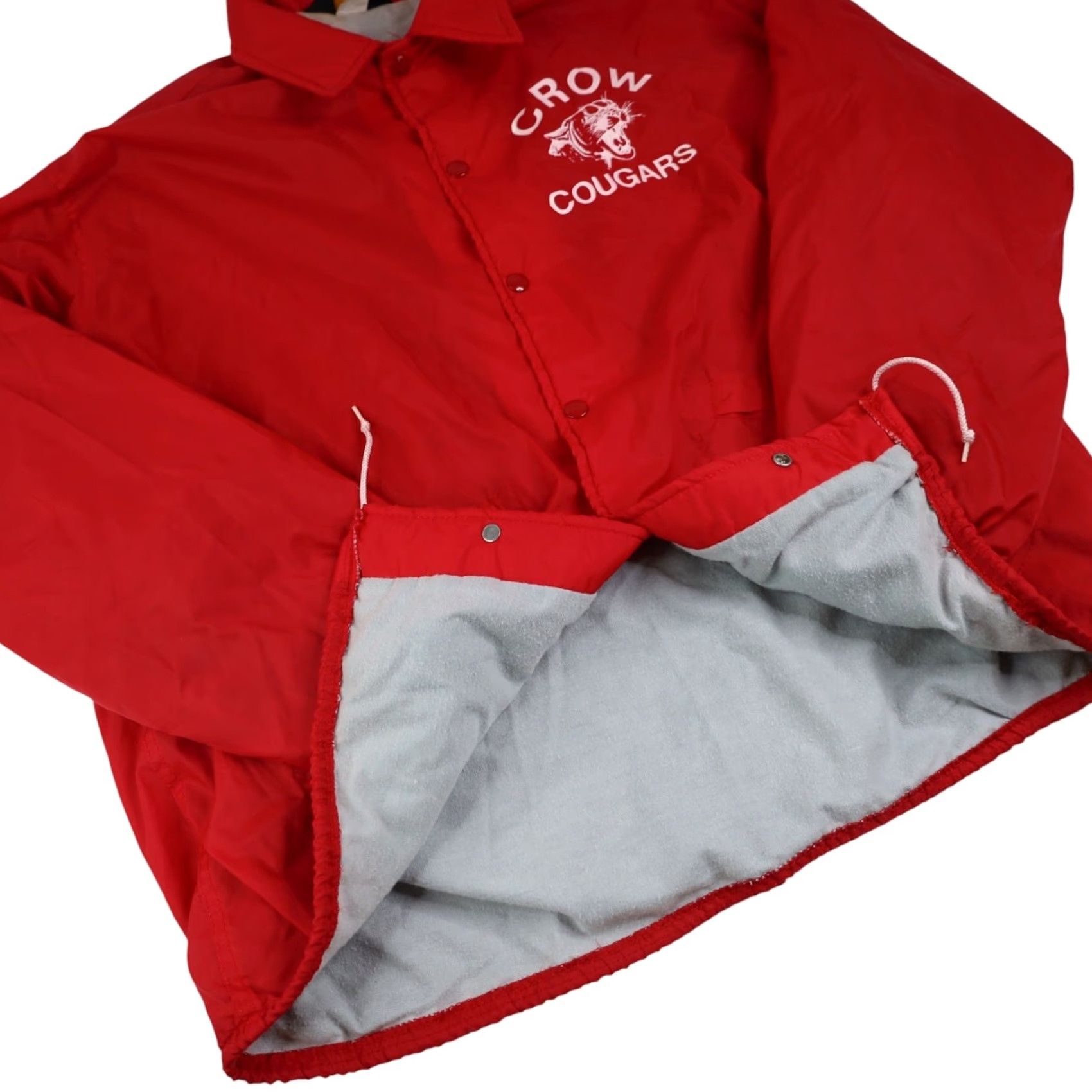 Cougar VINTAGE Playjac Crow Cougars Highschool Light Jacket Mens XL Red Windbreaker Jacket Size US XL / EU 56 / 4 - 5 Thumbnail