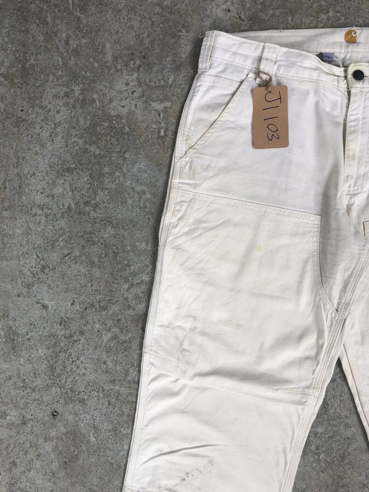 Carhartt Carharrt Double Knee Distressed Jeans Size US 33 - 4 Thumbnail