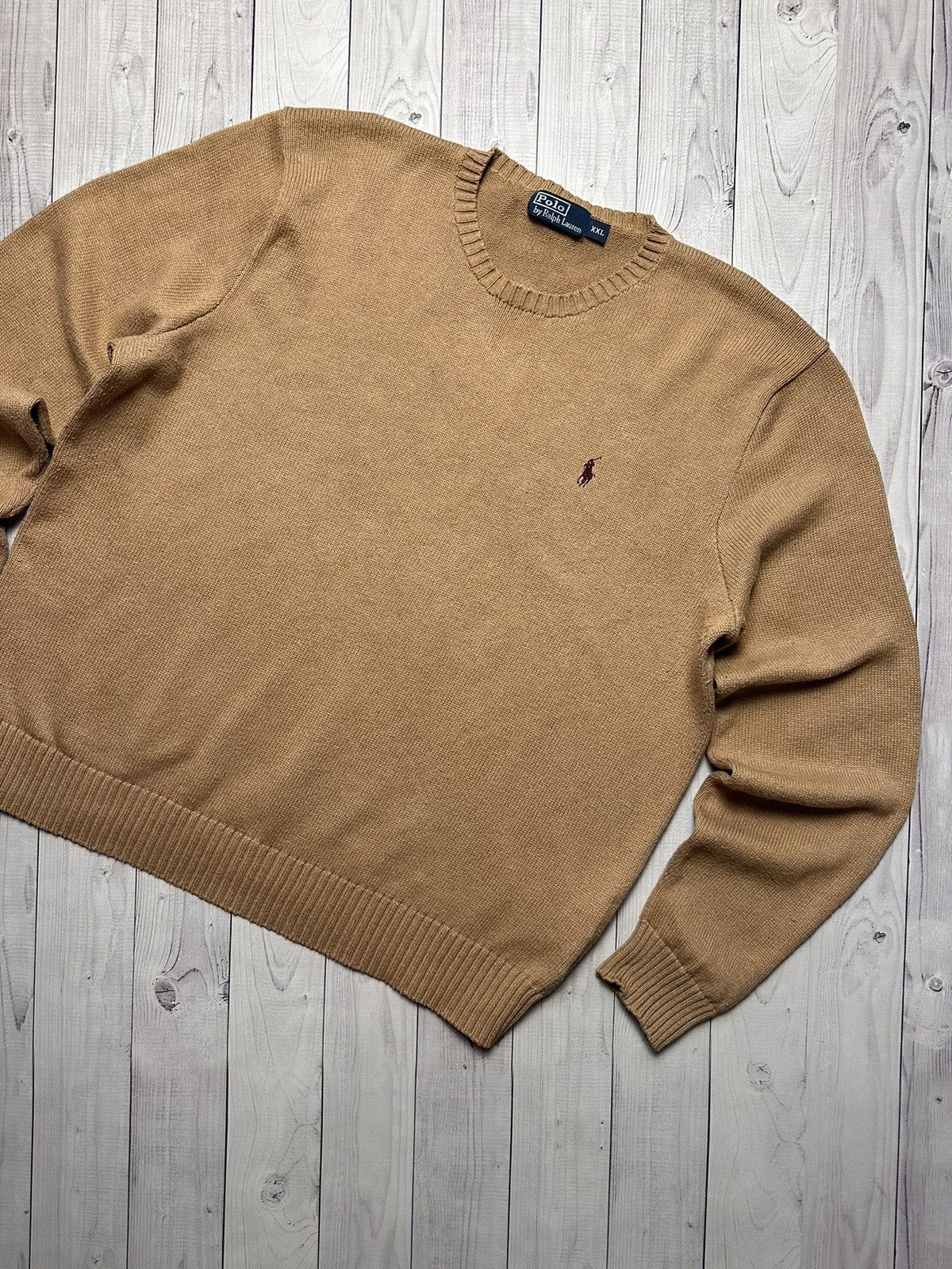 Polo Ralph Lauren × Vintage Vintage Polo Ralph Lauren Sweater knitted size XXL logo Size US XXL / EU 58 / 5 - 2 Thumbnail