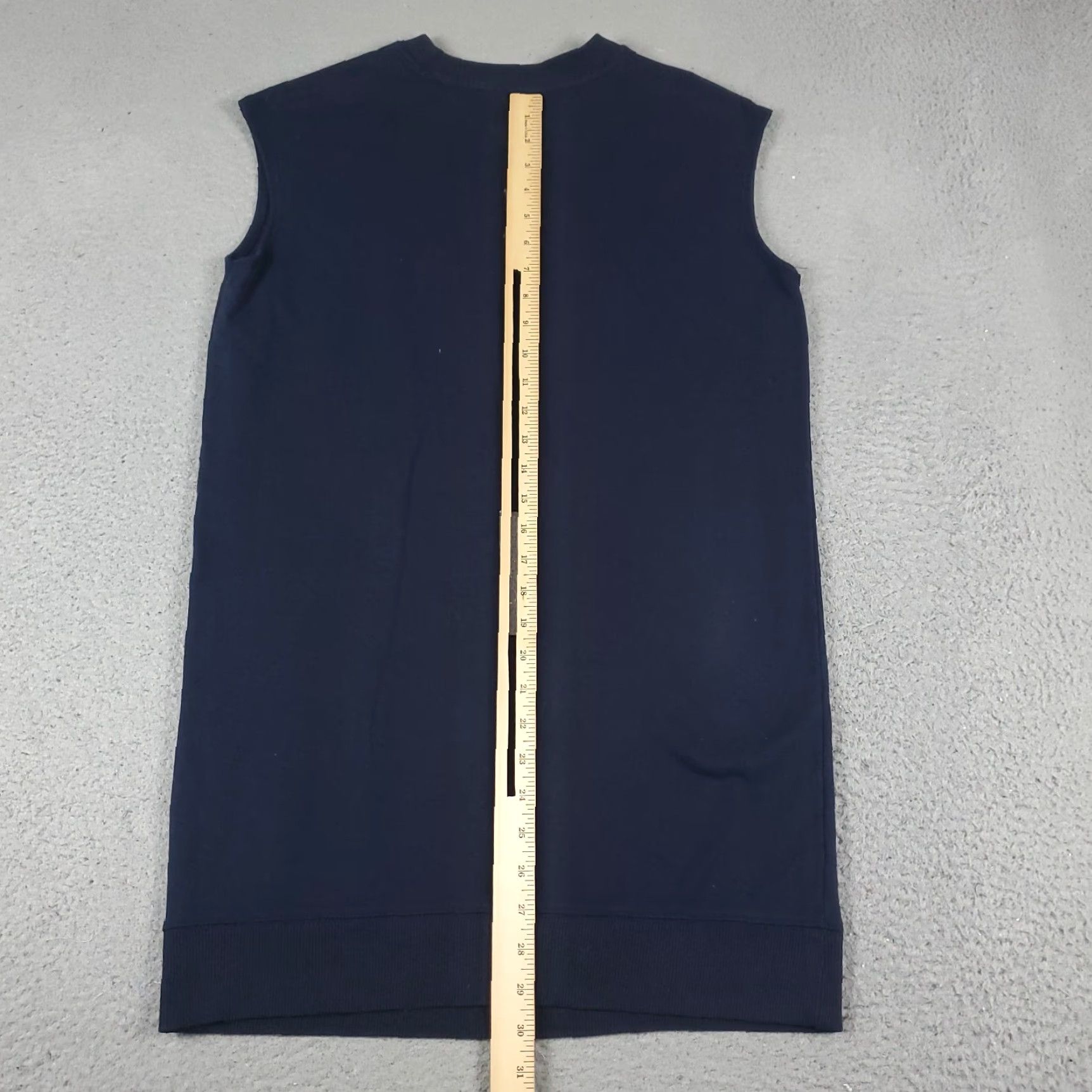 Tommy Hilfiger VINTAGE Tommy Hilfiger Sweater Dress Women XXS Short Sleeve Knit Logo Crew Neck Casual Modern Blue Size XXS / US 00 / IT 34 - 3 Thumbnail
