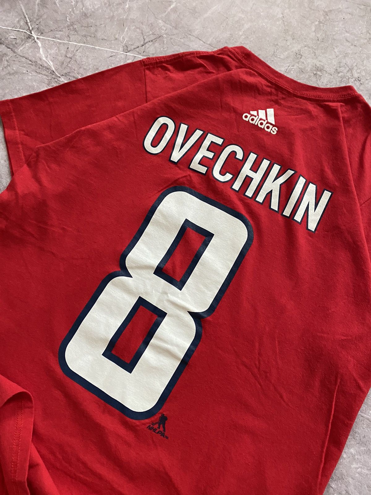 Adidas × Vintage 2018 Adidas NHL Washington Capitals Alex Ovechkin 8 T-Shirt Size US M / EU 48-50 / 2 - 6 Thumbnail