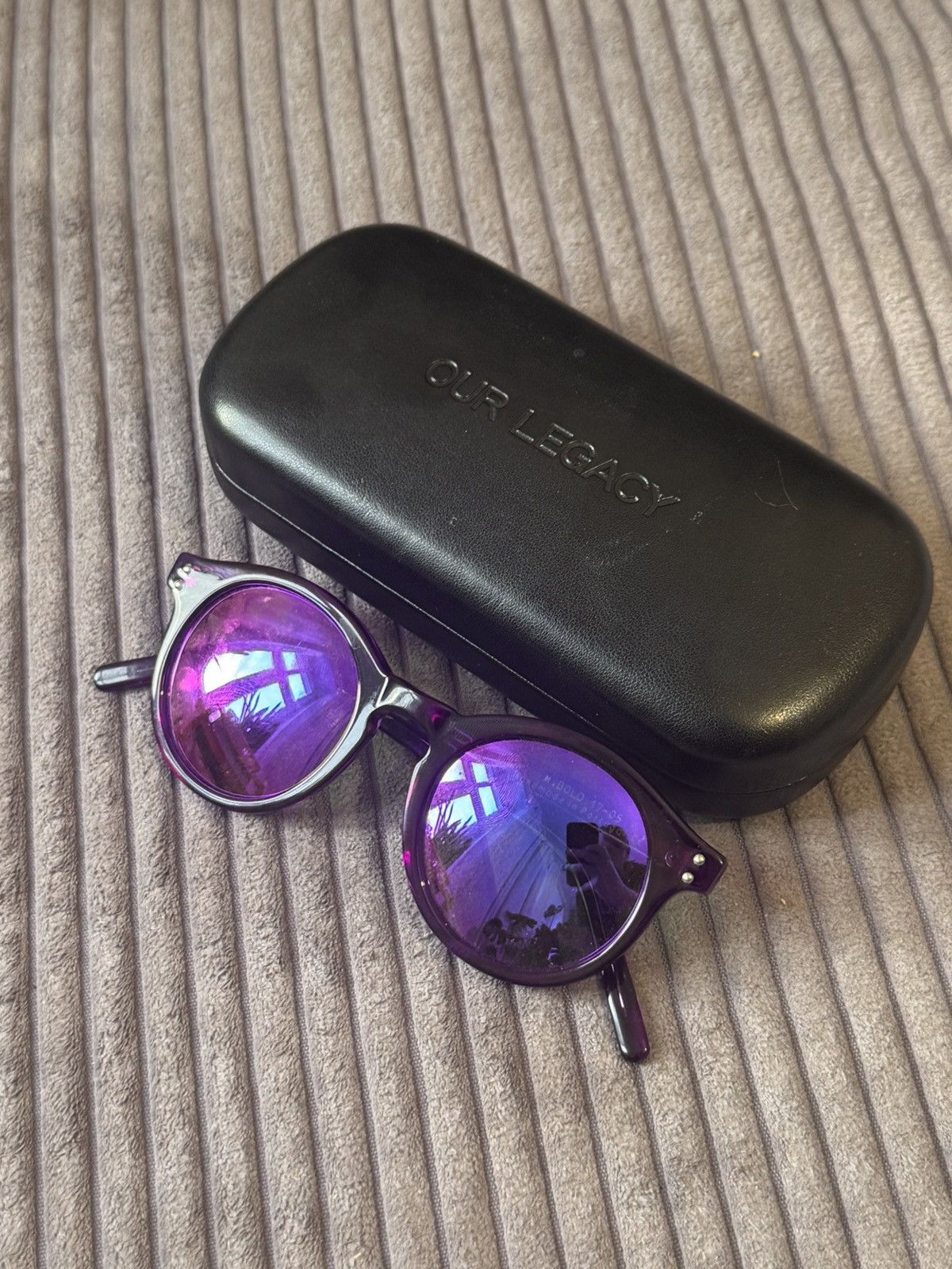 Our Legacy Our Legacy Bold Purple Sun Glasses Designer Streetwear Size ONE SIZE - 2 Thumbnail