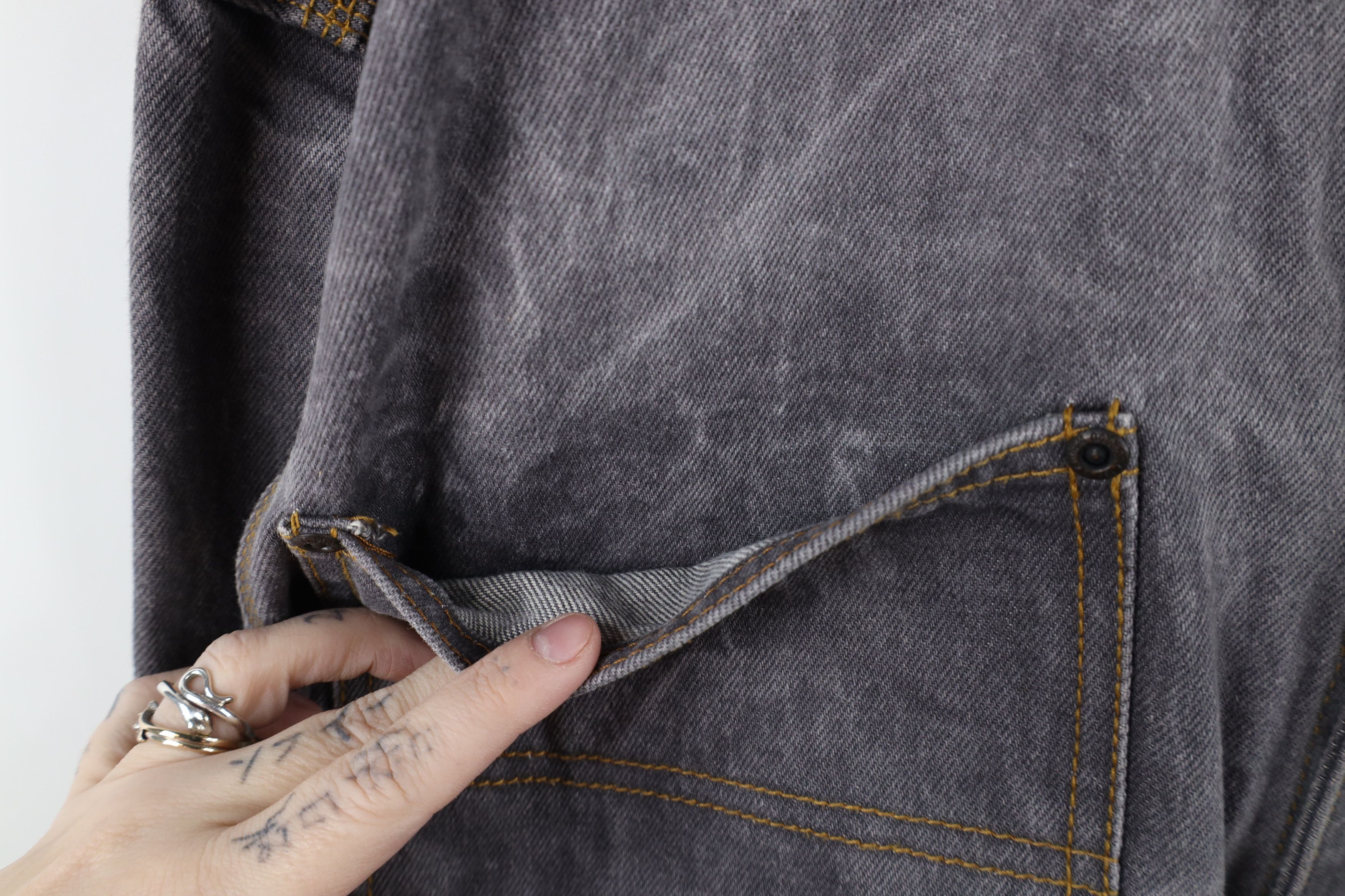Vintage Vintage 90s Y2K Streetwear Baggy Denim Trucker Jacket Gray Size US M / EU 48-50 / 2 - 5 Thumbnail