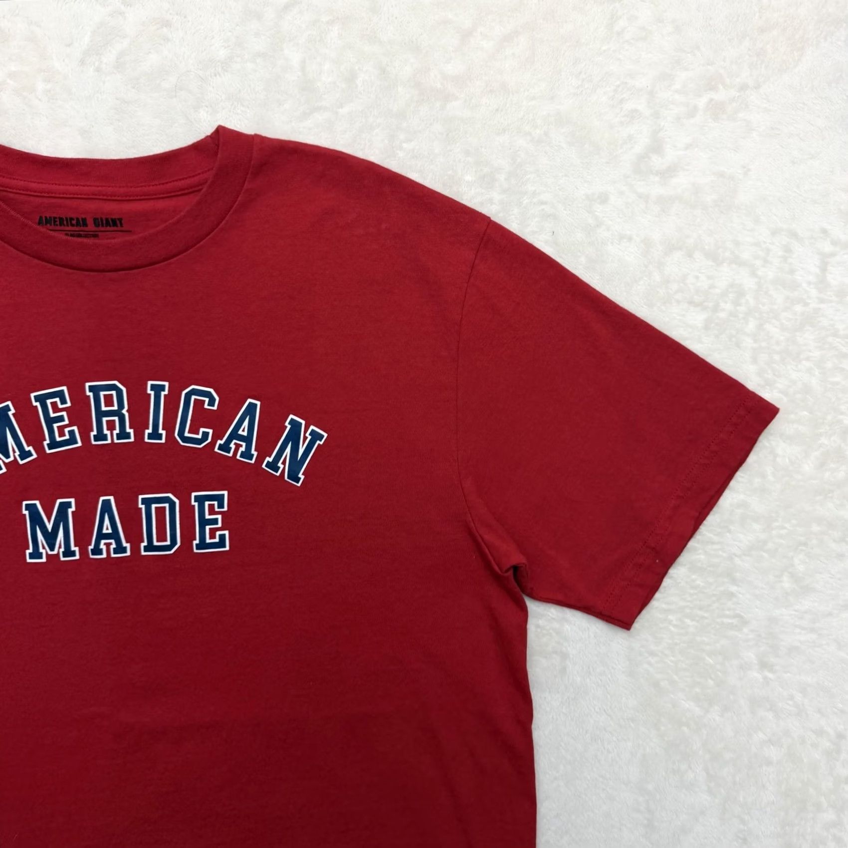 Vintage American Giant Shirt Mens Large Red American Made Flag Graphic Tee USA Patriotic Size US L / EU 52-54 / 3 - 3 Thumbnail