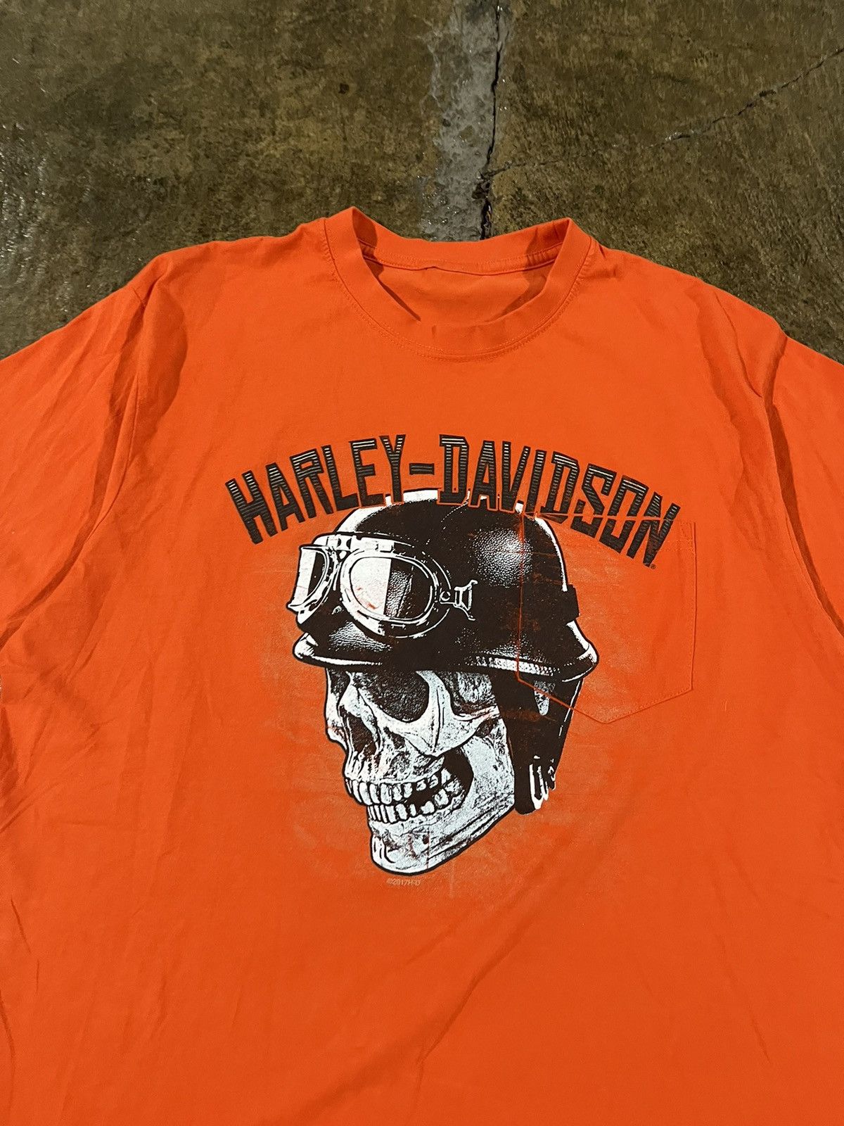 Harley Davidson × Vintage Crazy Vintage Y2K Harley Davidson Skull Biker Grunge Tee Size US L / EU 52-54 / 3 - 4 Thumbnail
